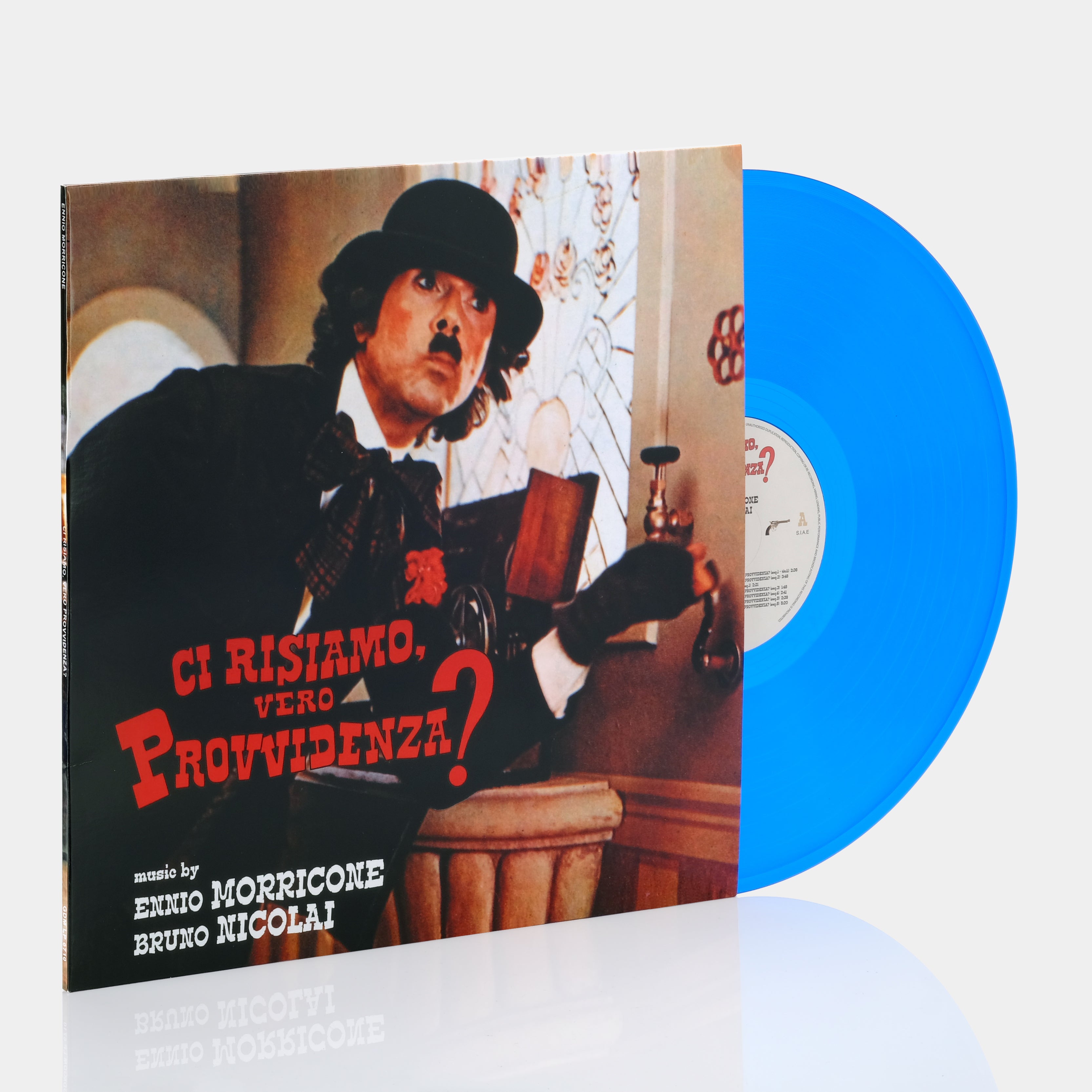 Ennio Morricone, Bruno Nicolai - Ci Risiamo, Vero Provvidenza? (Original Motion Picture Soundtrack) LP Blue Vinyl Record