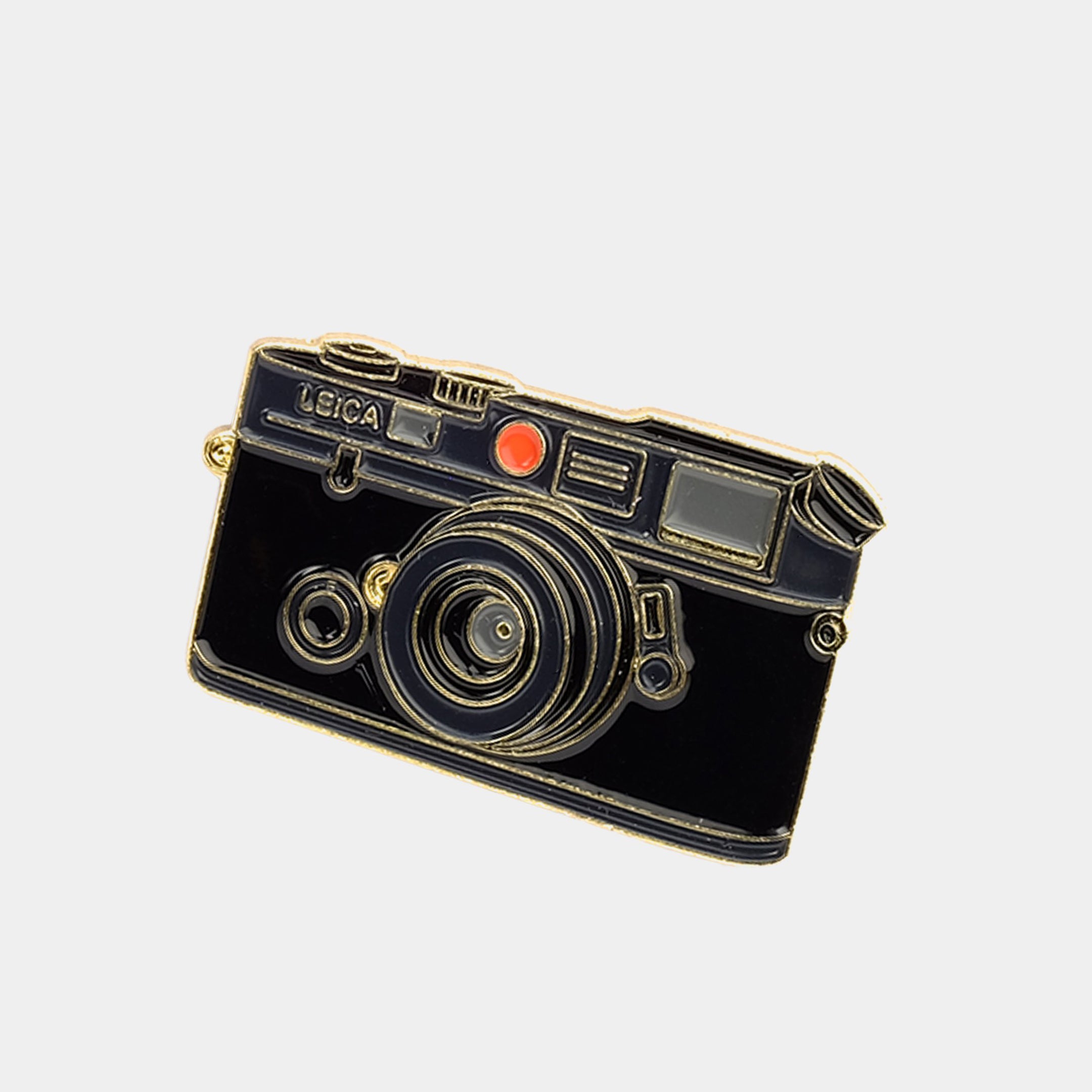 Leica Rangefinder Camera Gold Enamel Pin