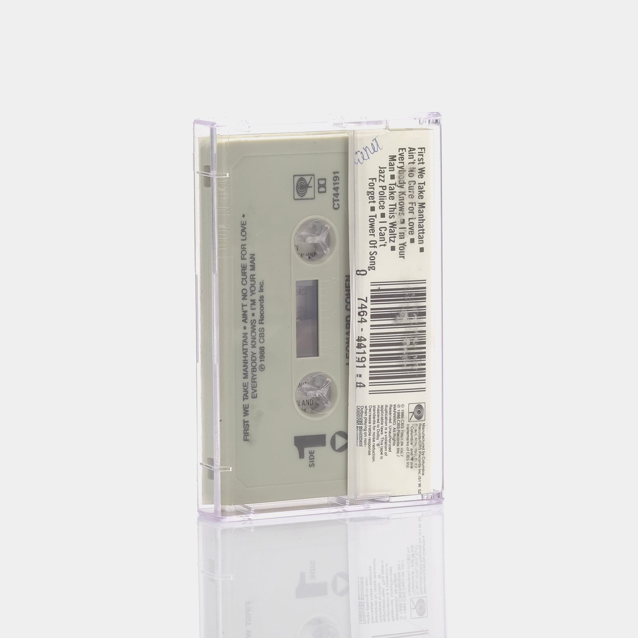 Leonard Cohen - I'm Your Man Cassette Tape