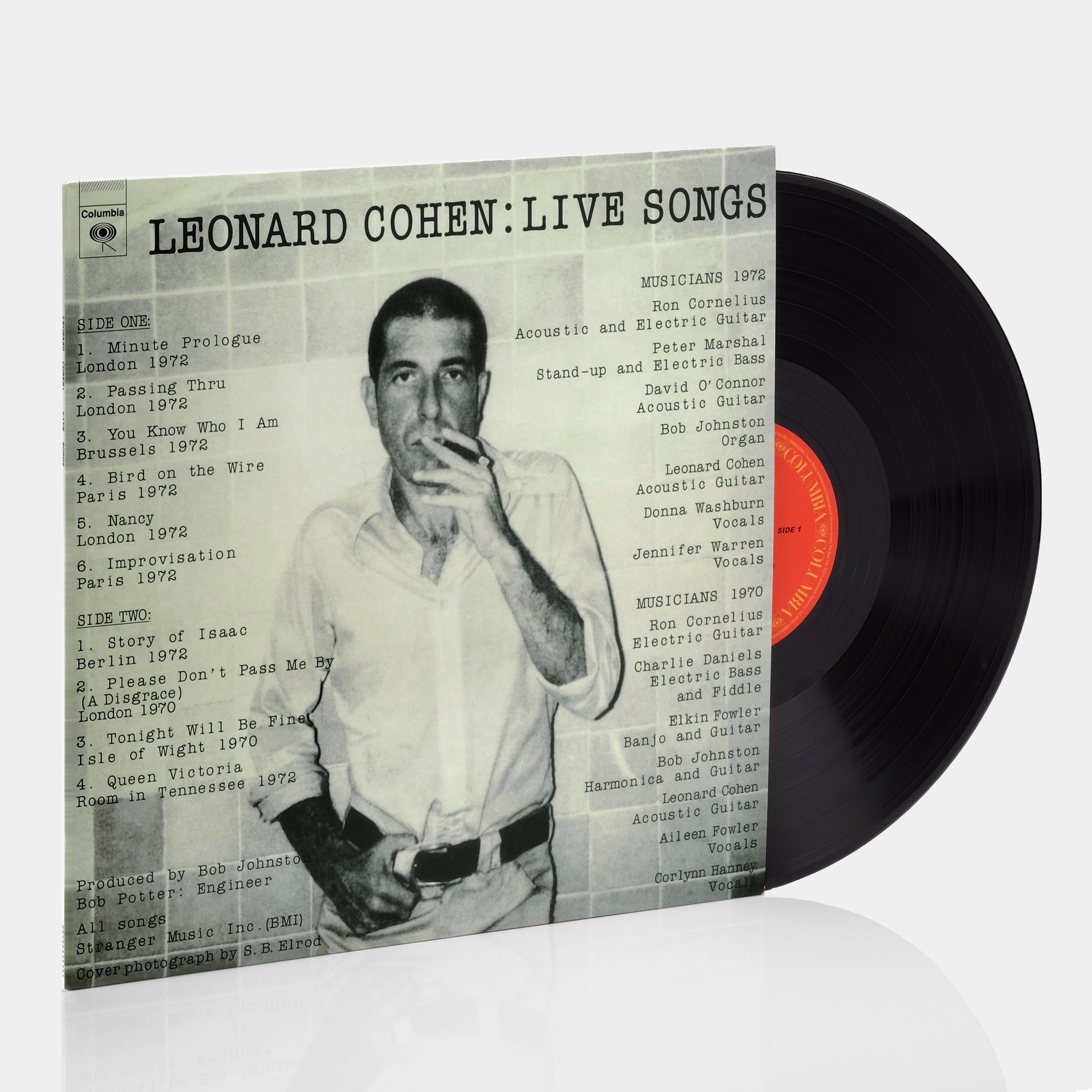 Leonard Cohen - Live Songs LP Vinyl Record
