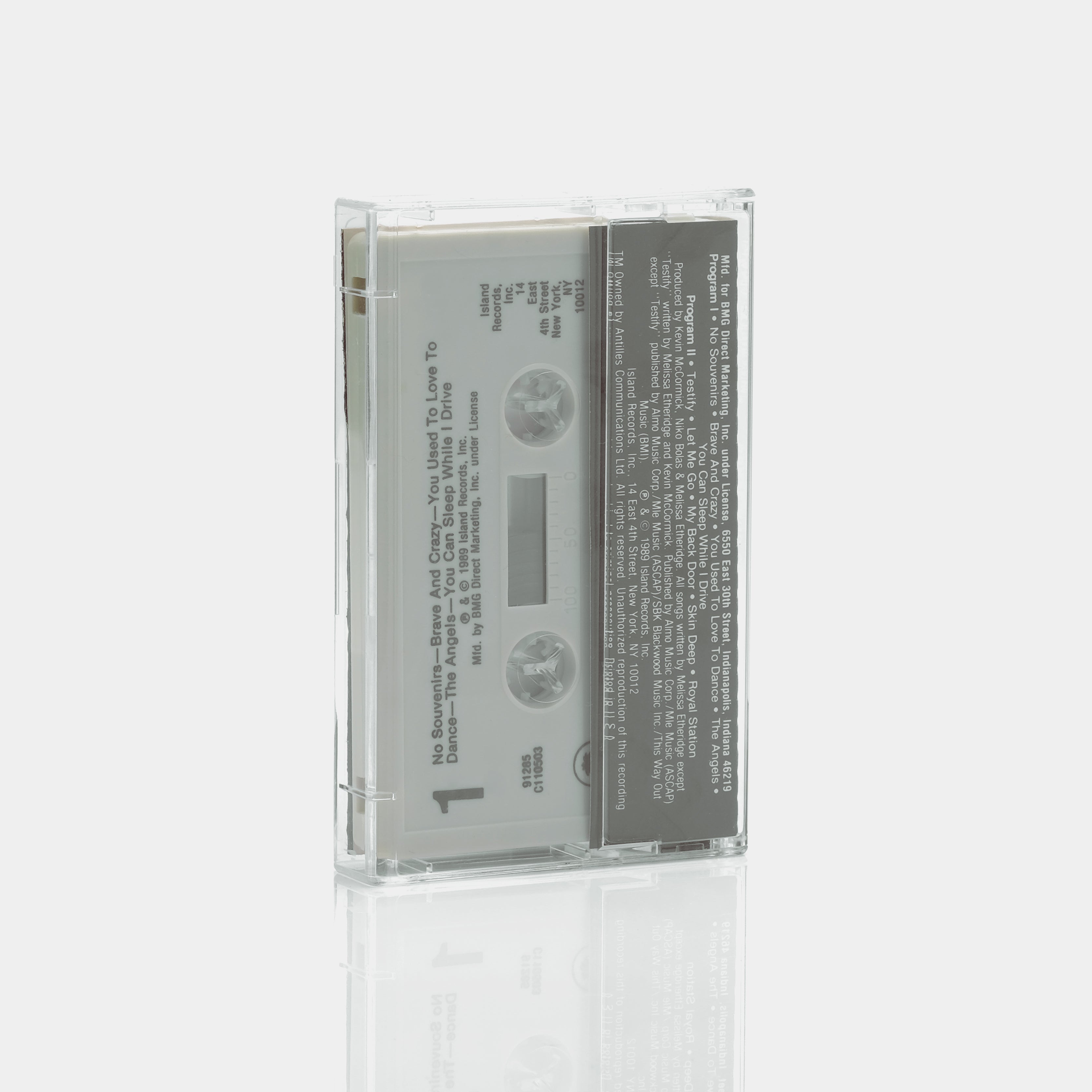Melissa ‎Etheridge - Brave And Crazy Cassette Tape