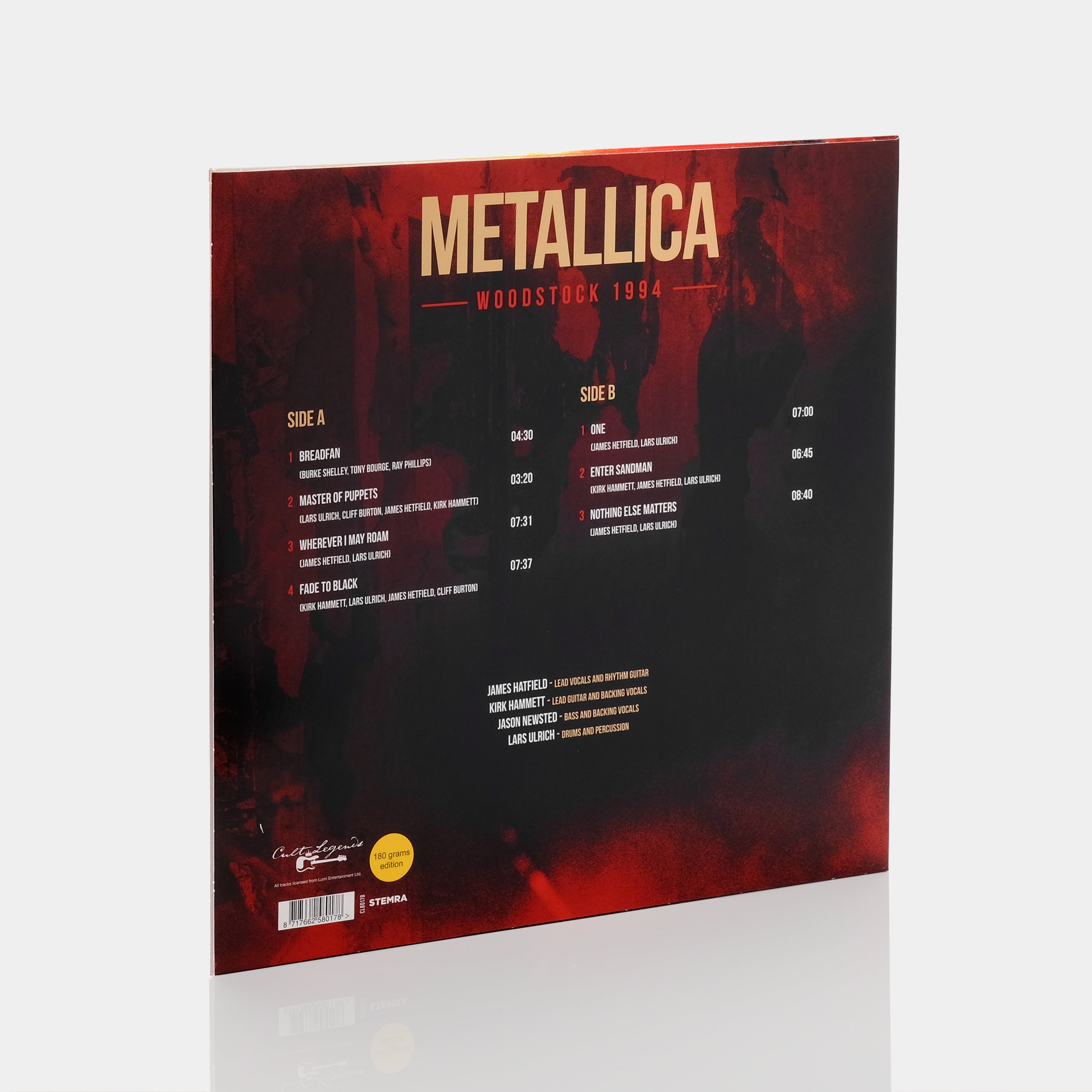 Metallica - Woodstock 1994 LP Vinyl Record