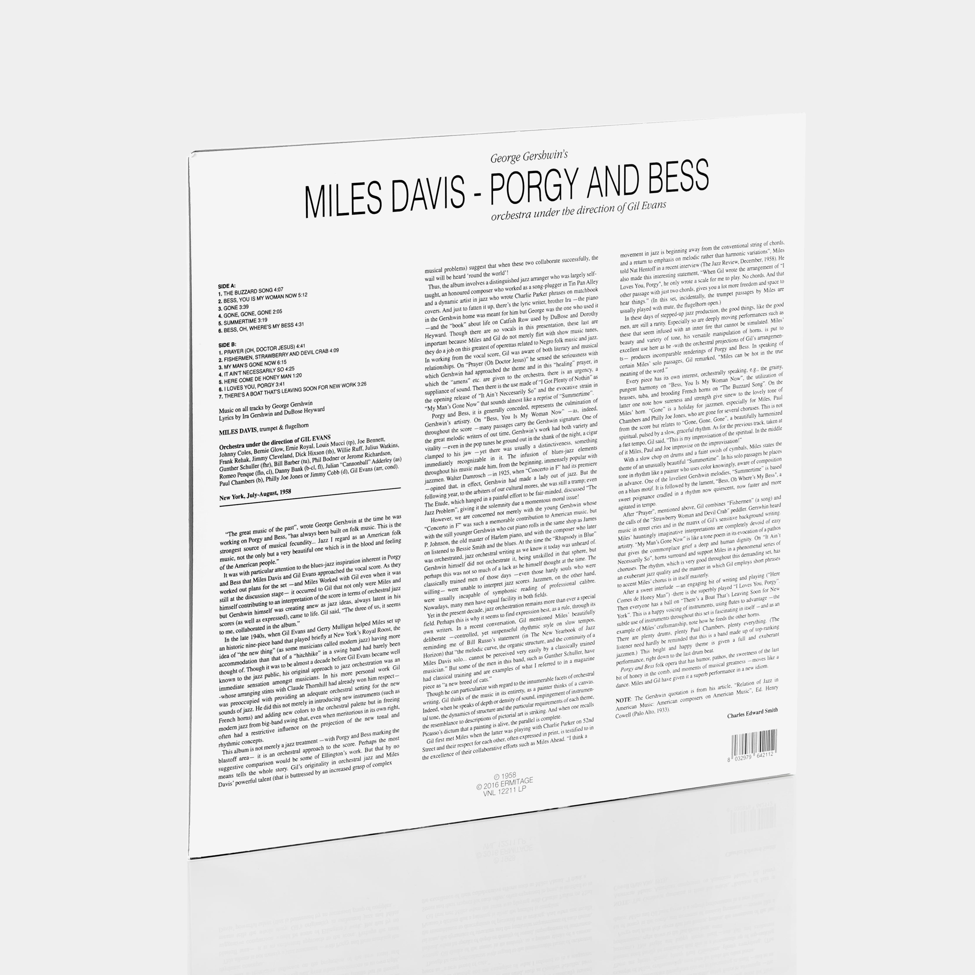 Miles Davis - Porgy And Bess LP Vinyl Record