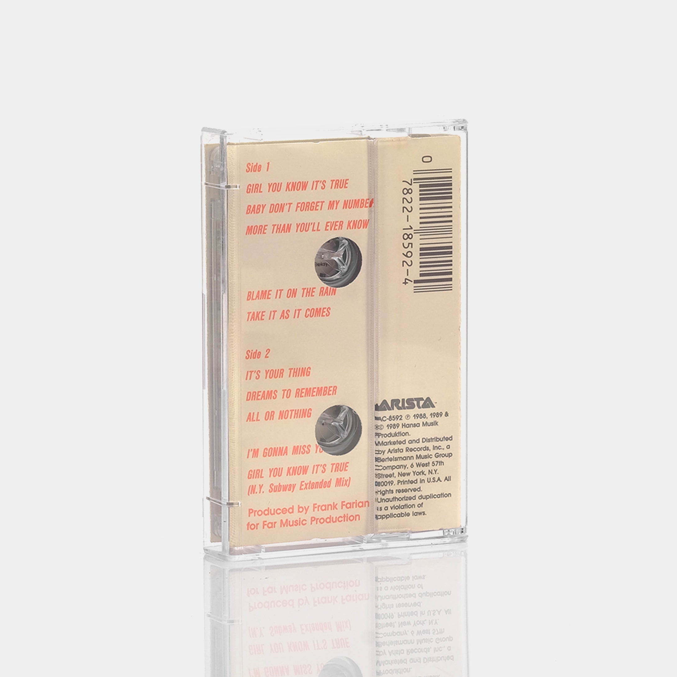 Milli Vanilli - Girl You Know It's True Cassette Tape