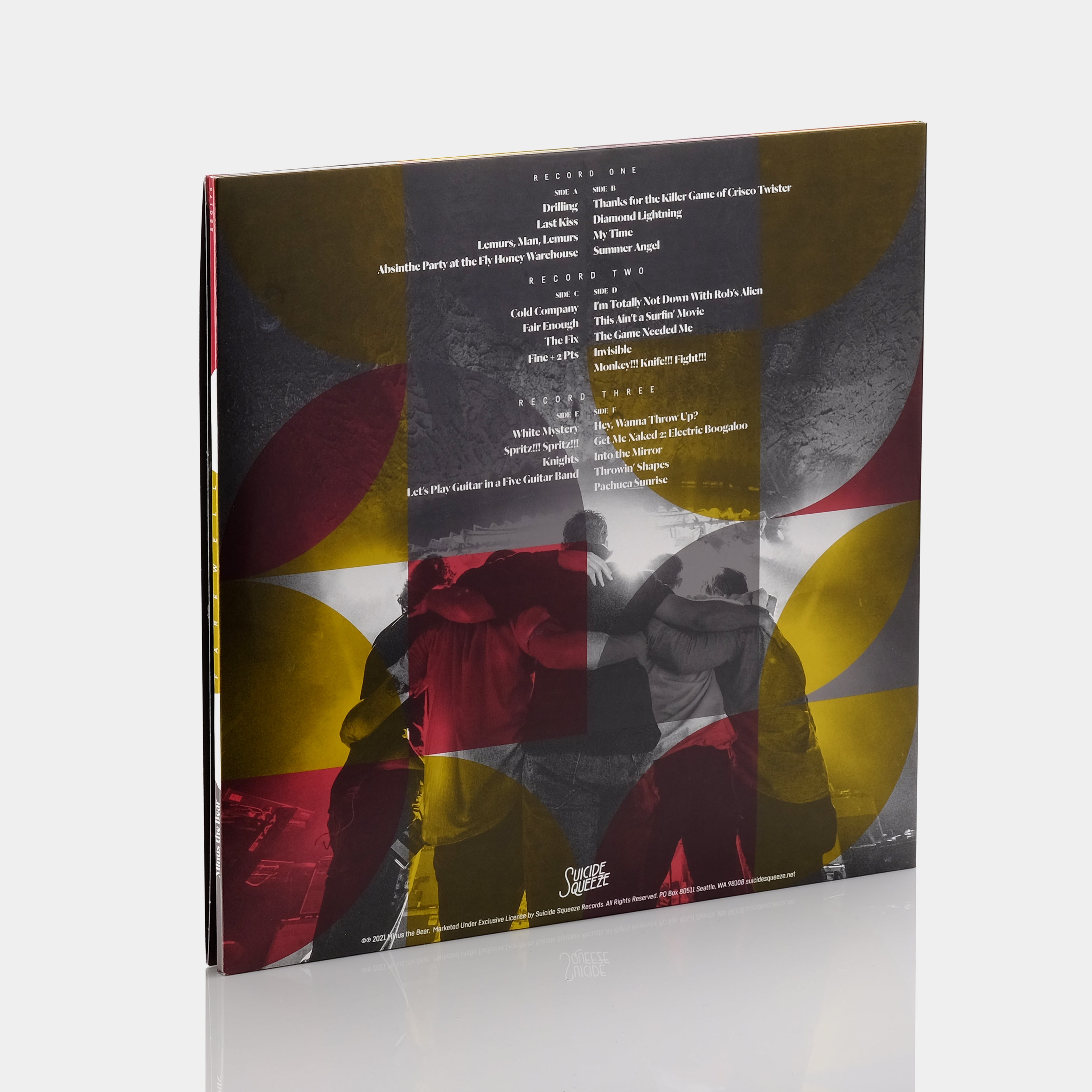 Minus The Bear - Farewell 3xLP Grey Vinyl Record