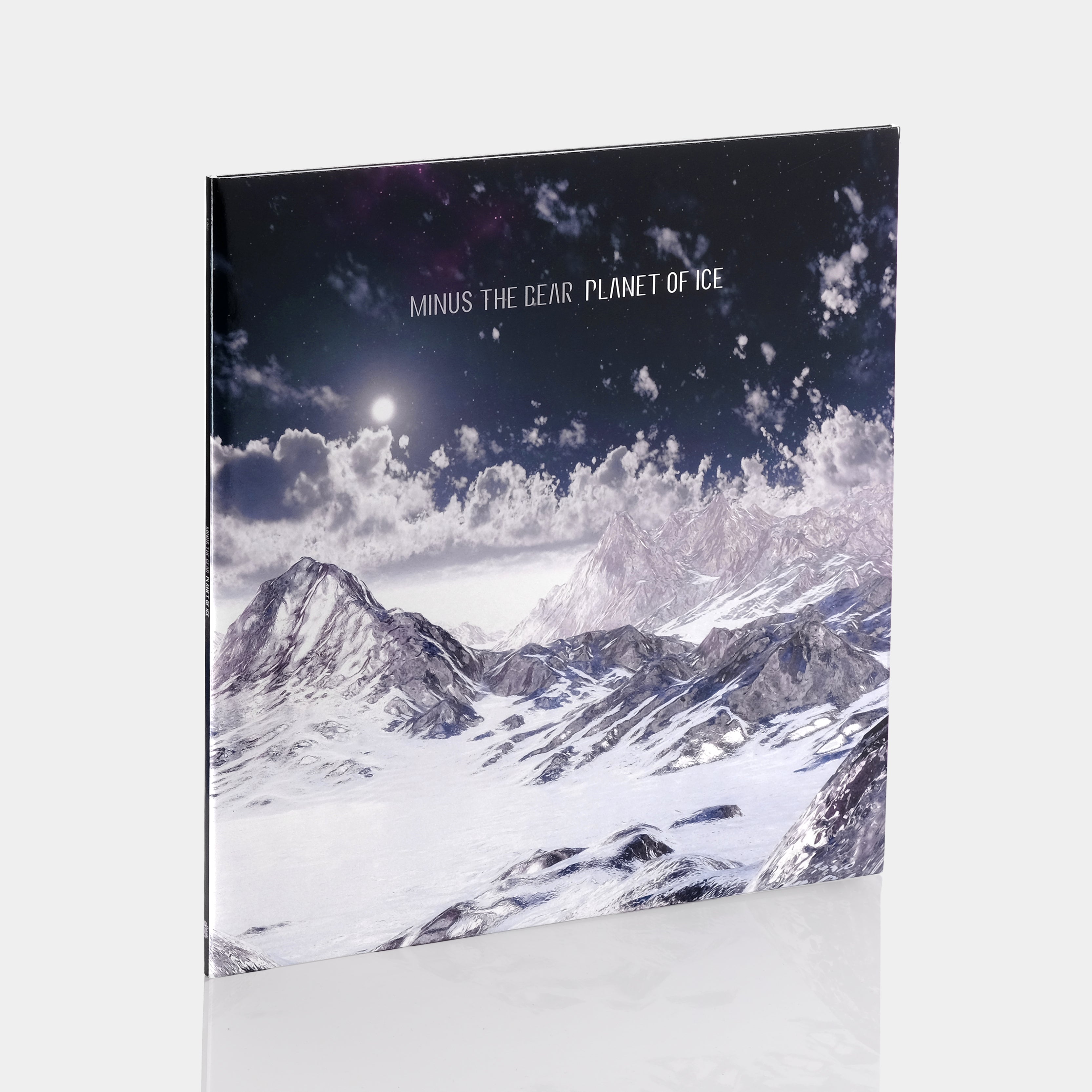 Minus The Bear - Planet Of Ice LP Violet & White Vinyl Record