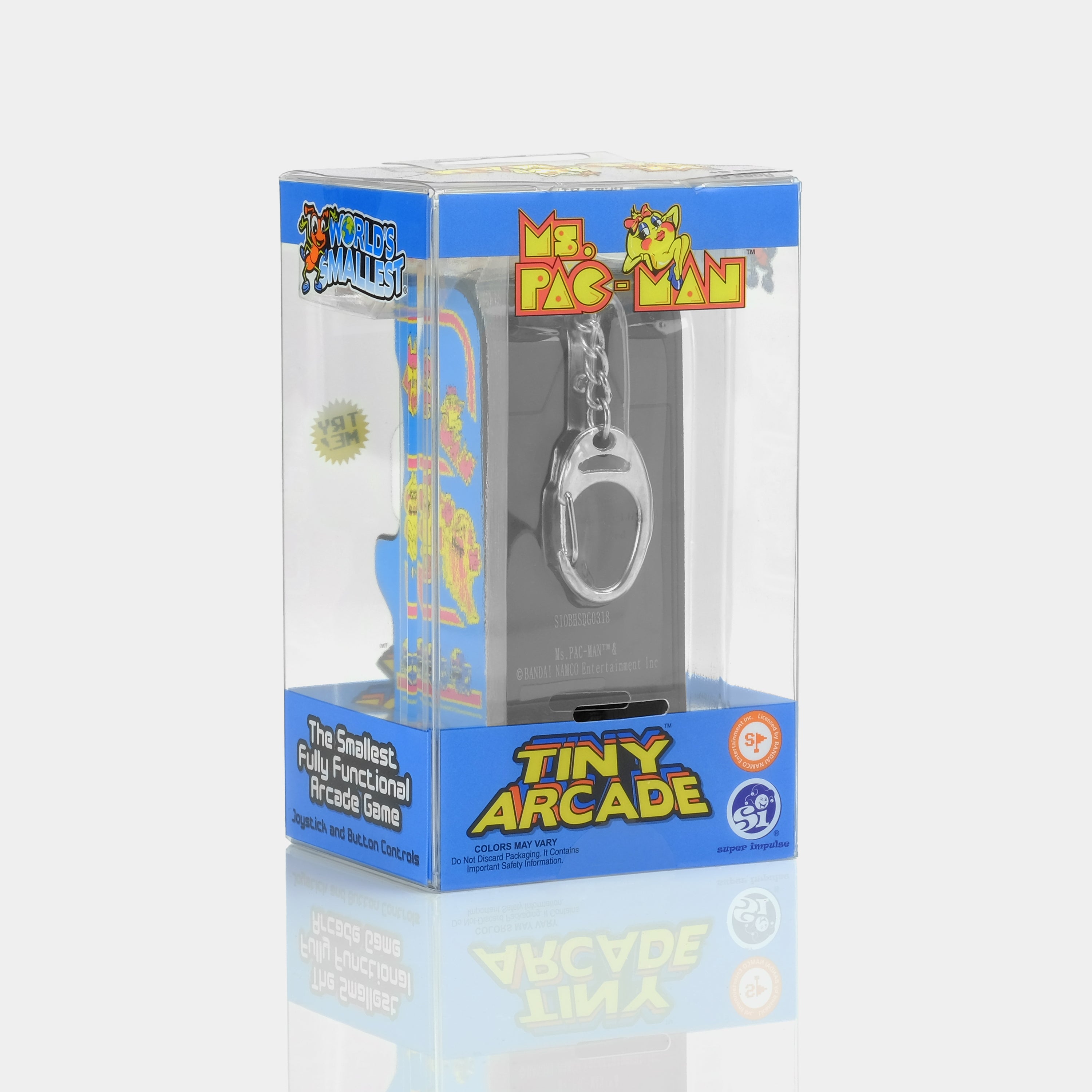 Tiny Arcade Ms. Pac-Man Game Keychain