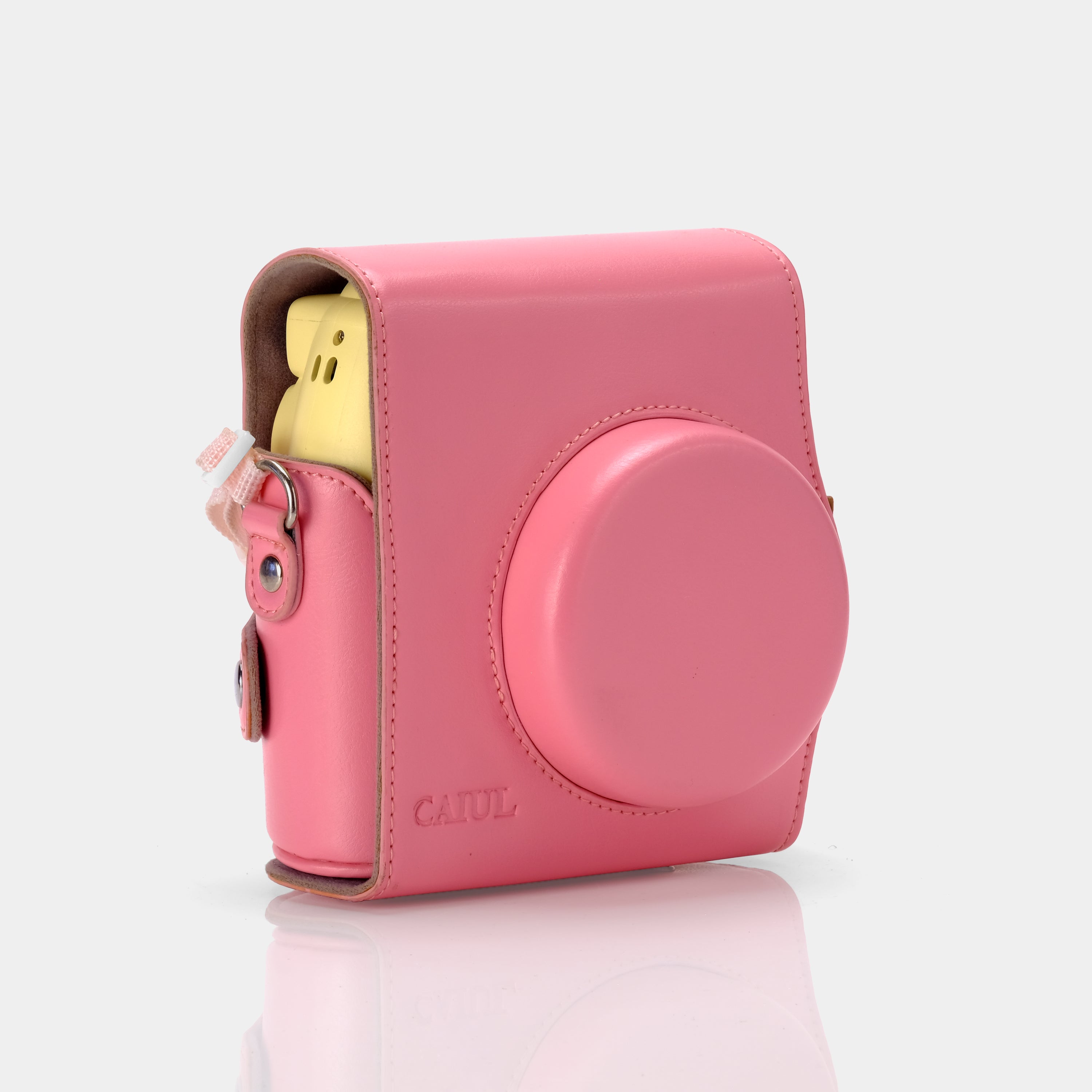 Fujifilm Instax Mini 8 Yellow Instant Film Camera With Pink Bag - Refurbished