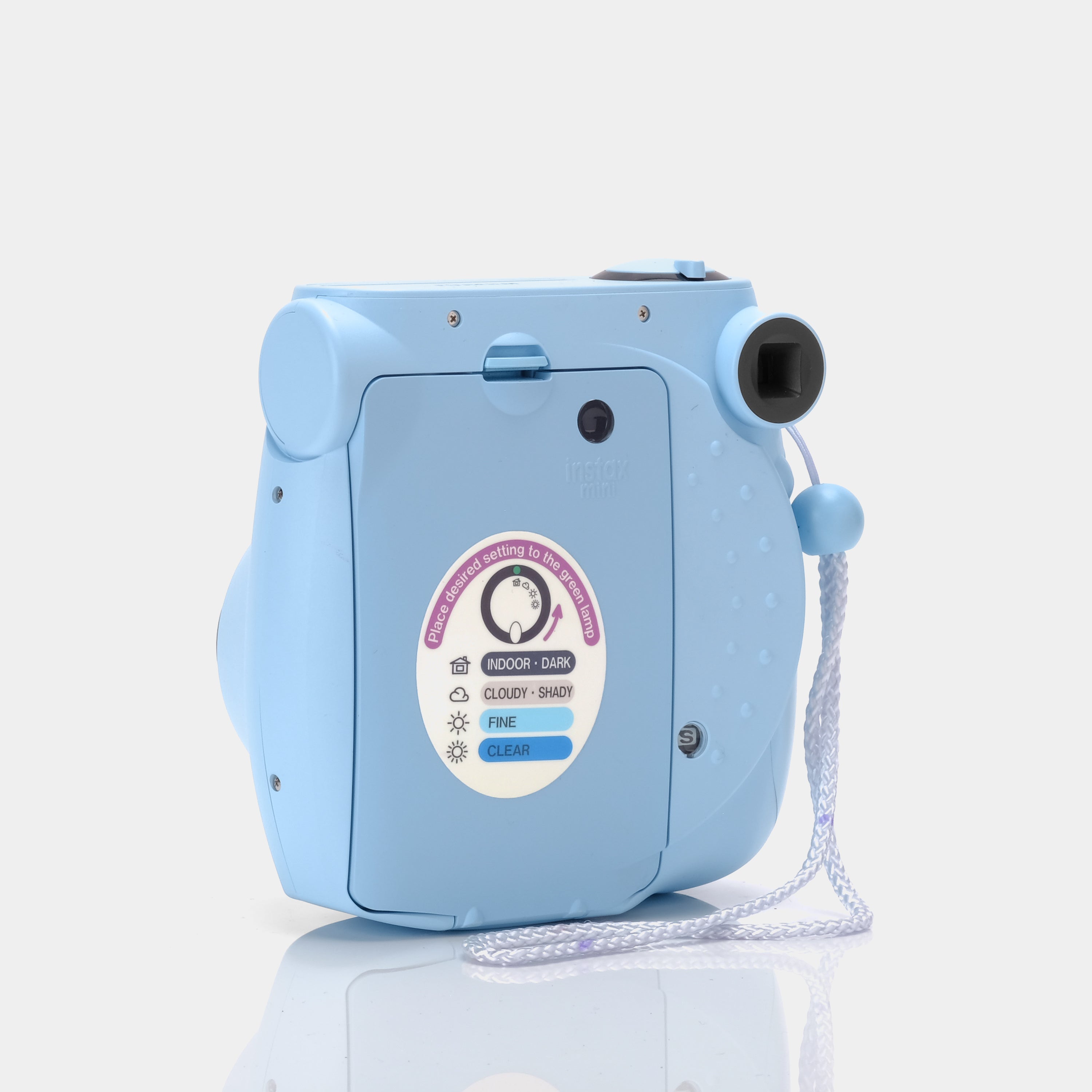 Fujifilm Instax Mini 7S Blue Instant Film Camera With Purple Bag - Refurbished