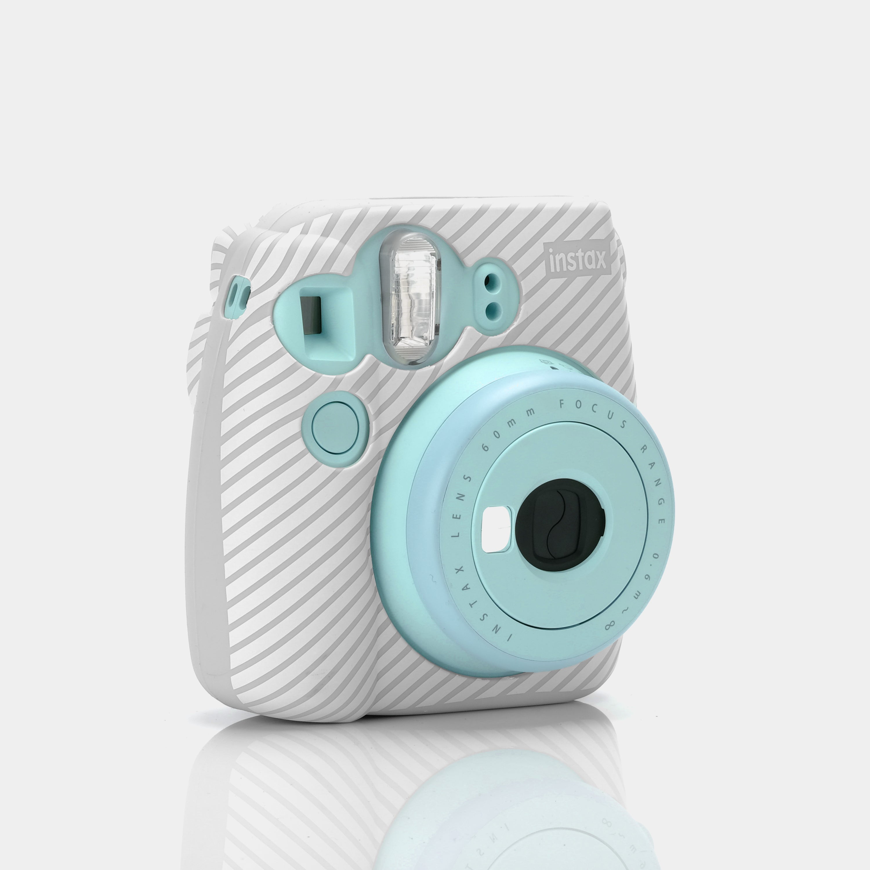 Fujifilm Instax Mini 9 Blue Instant Film Camera With Stripes - Refurbished