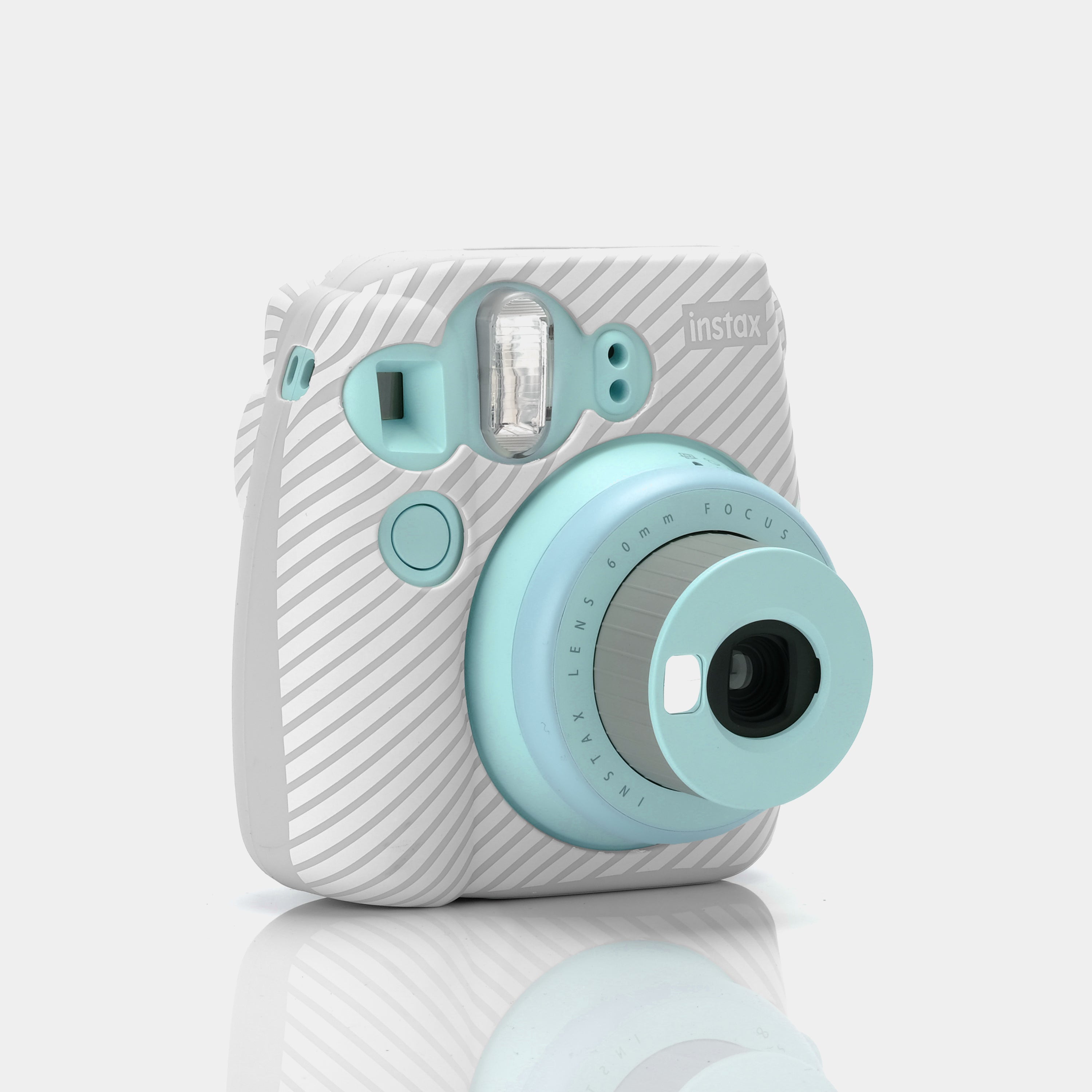 Fujifilm Instax Mini 9 Blue Instant Film Camera With Stripes - Refurbished
