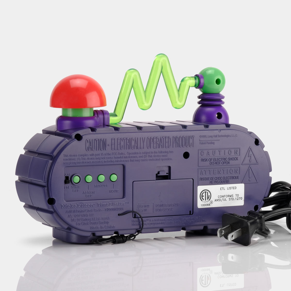 Nickelodeon Time Blaster AM/FM Alarm Clock Radio