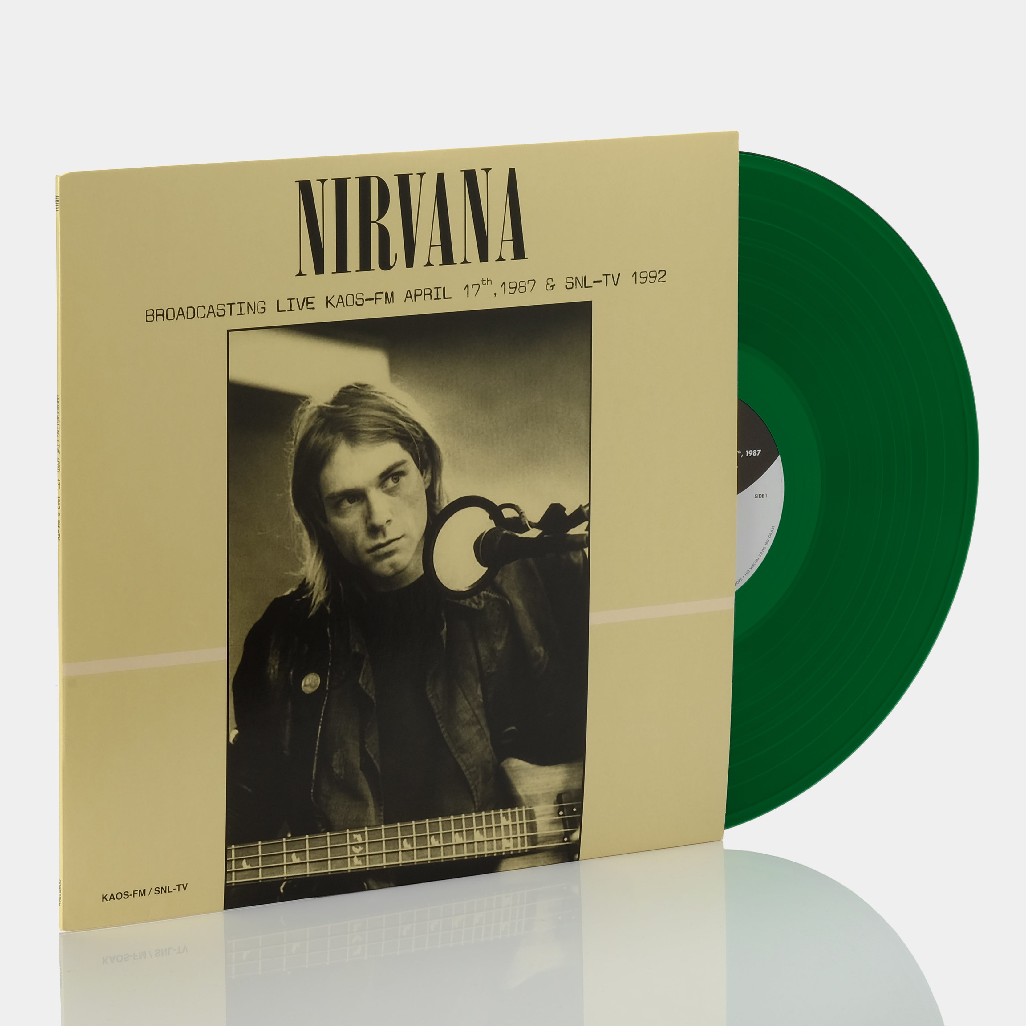 Nirvana - Broadcasting Live KAOS-FM April 17, 1987 & SNL-TV 1992 LP Green Vinyl Record