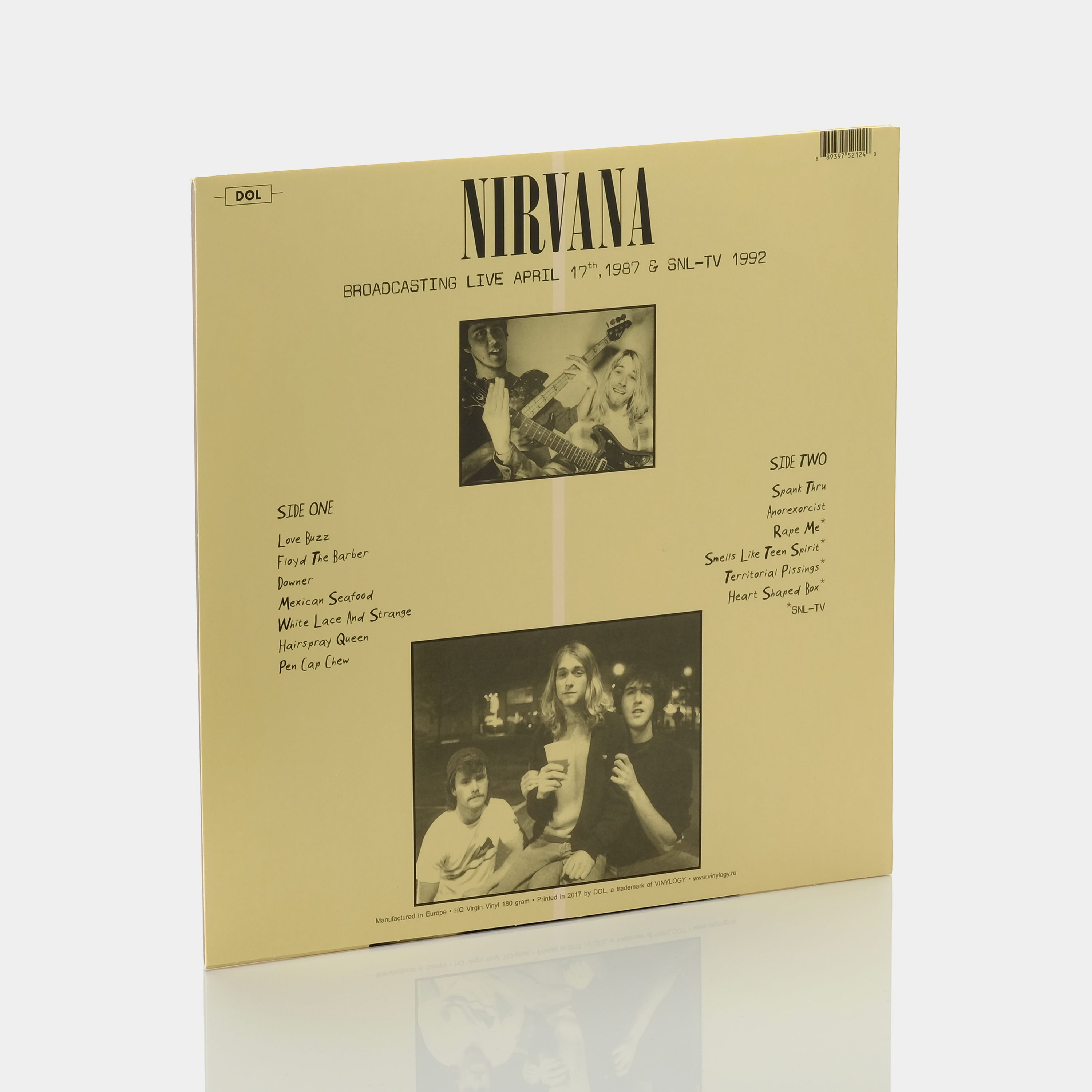 Nirvana - Broadcasting Live KAOS-FM April 17, 1987 & SNL-TV 1992 LP Green Vinyl Record