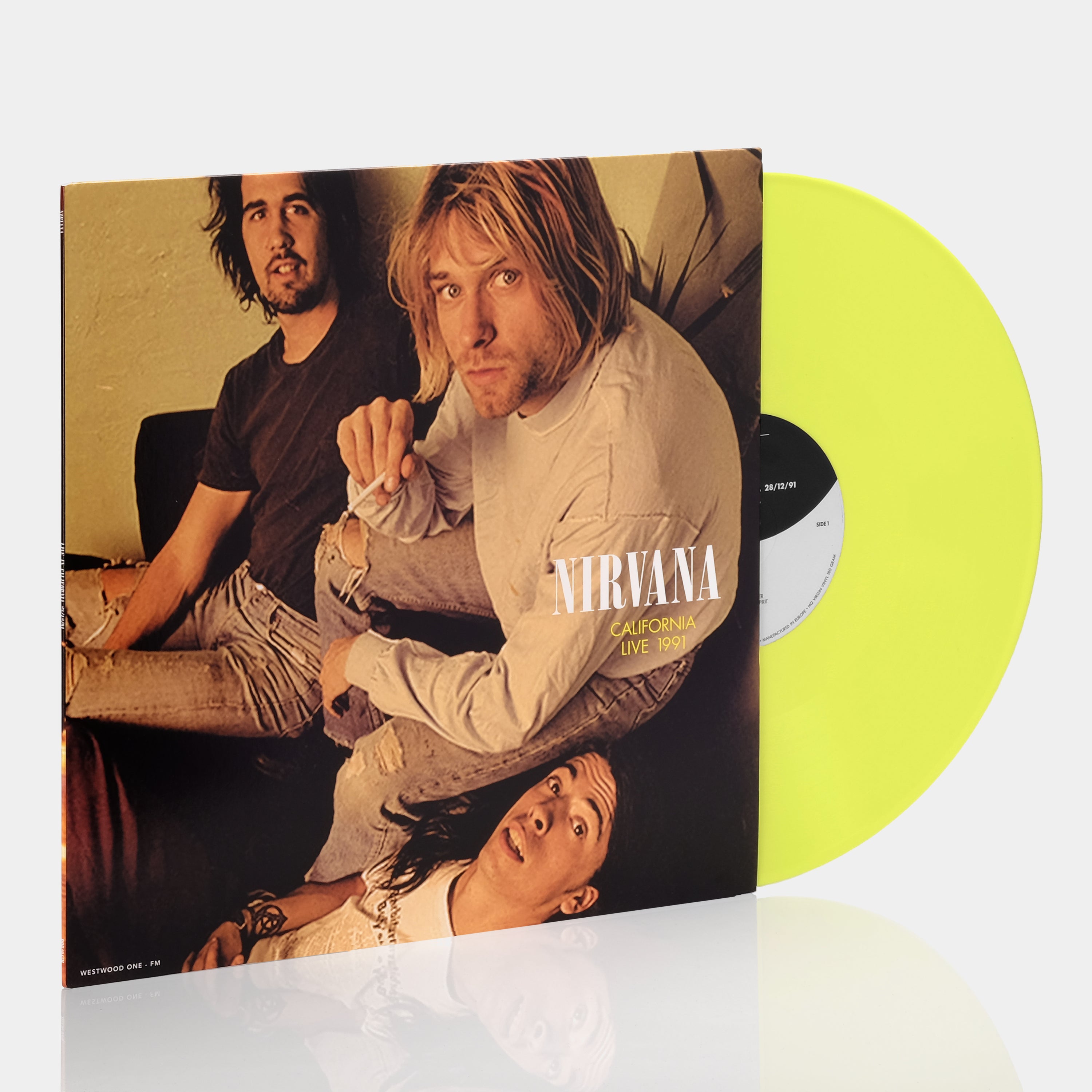 Nirvana - California Live 1991 LP Yellow Vinyl Record