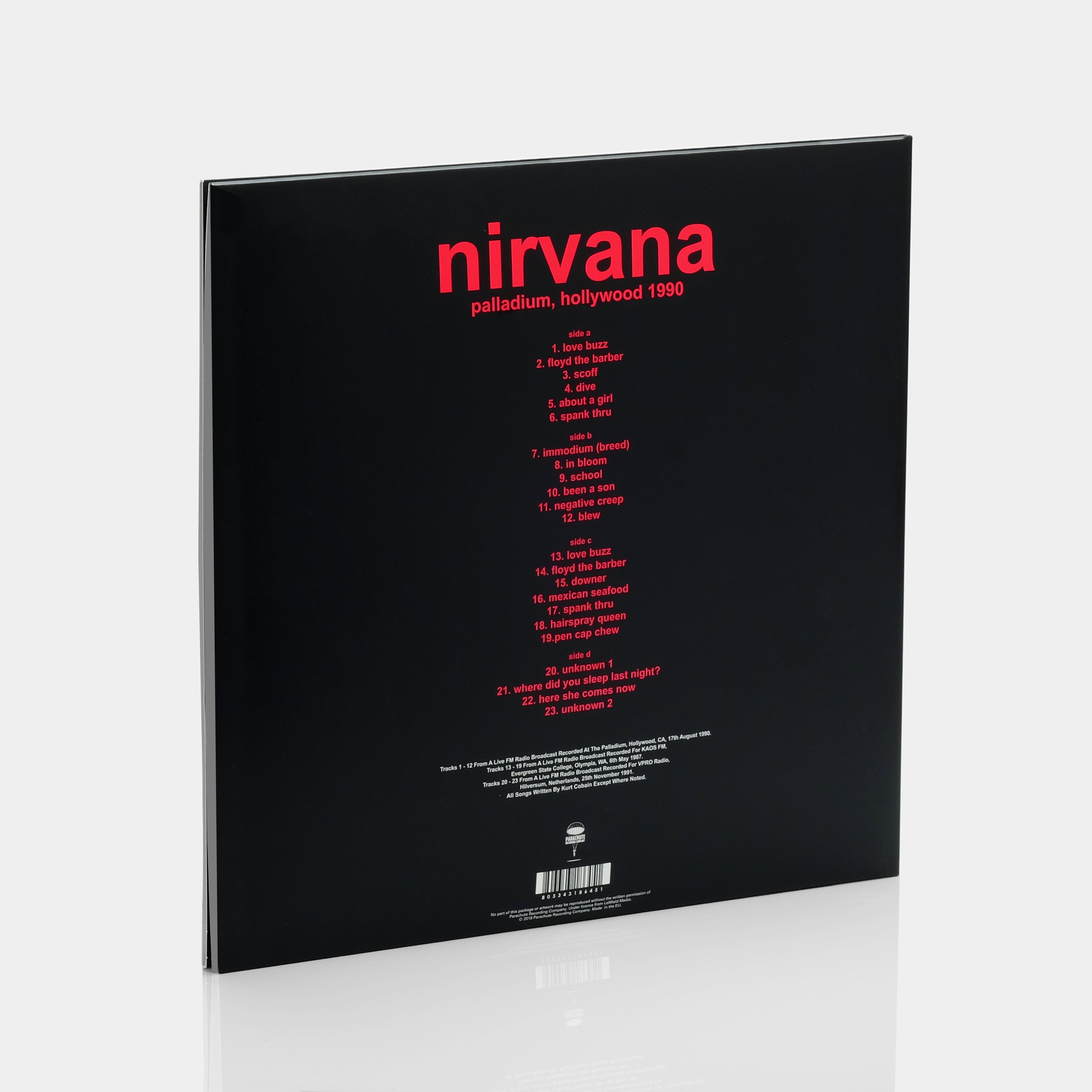 Nirvana - Palladium, Hollywood 1990 2xLP Vinyl Record