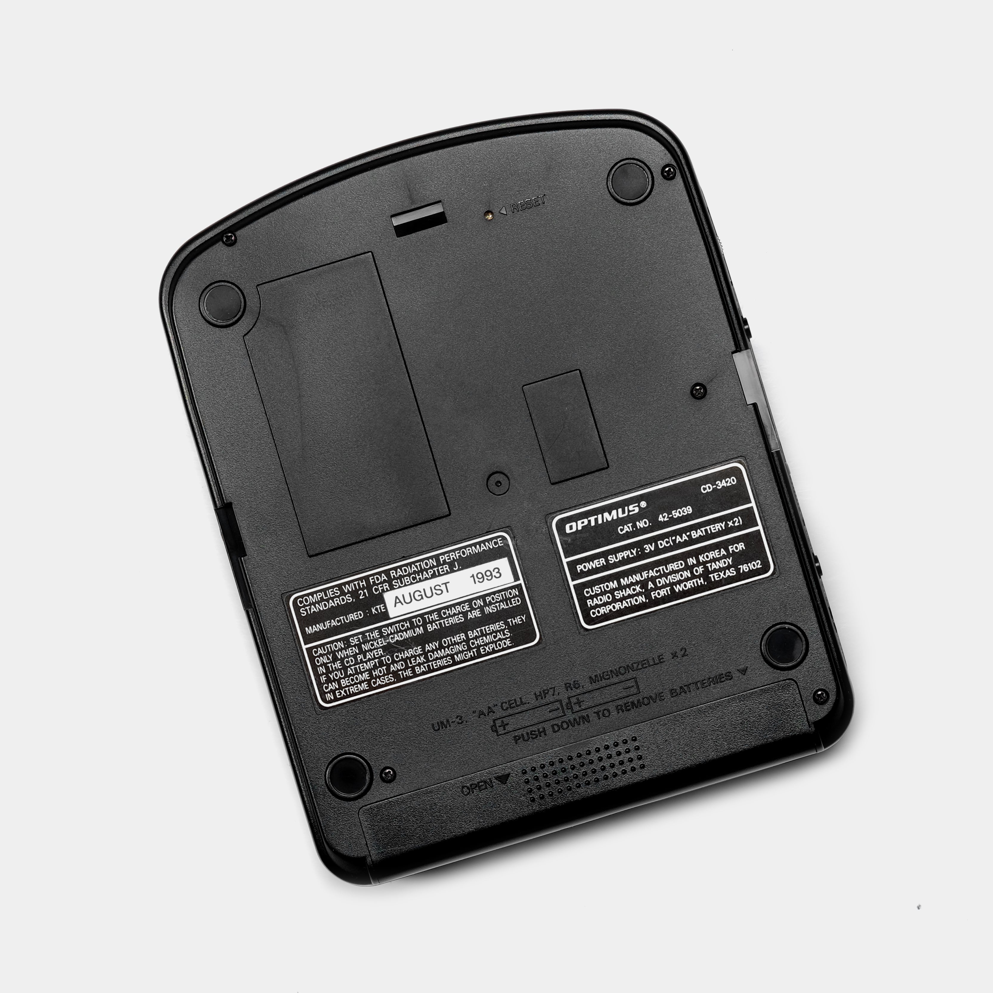 Optimus CD-3420 Portable CD Player