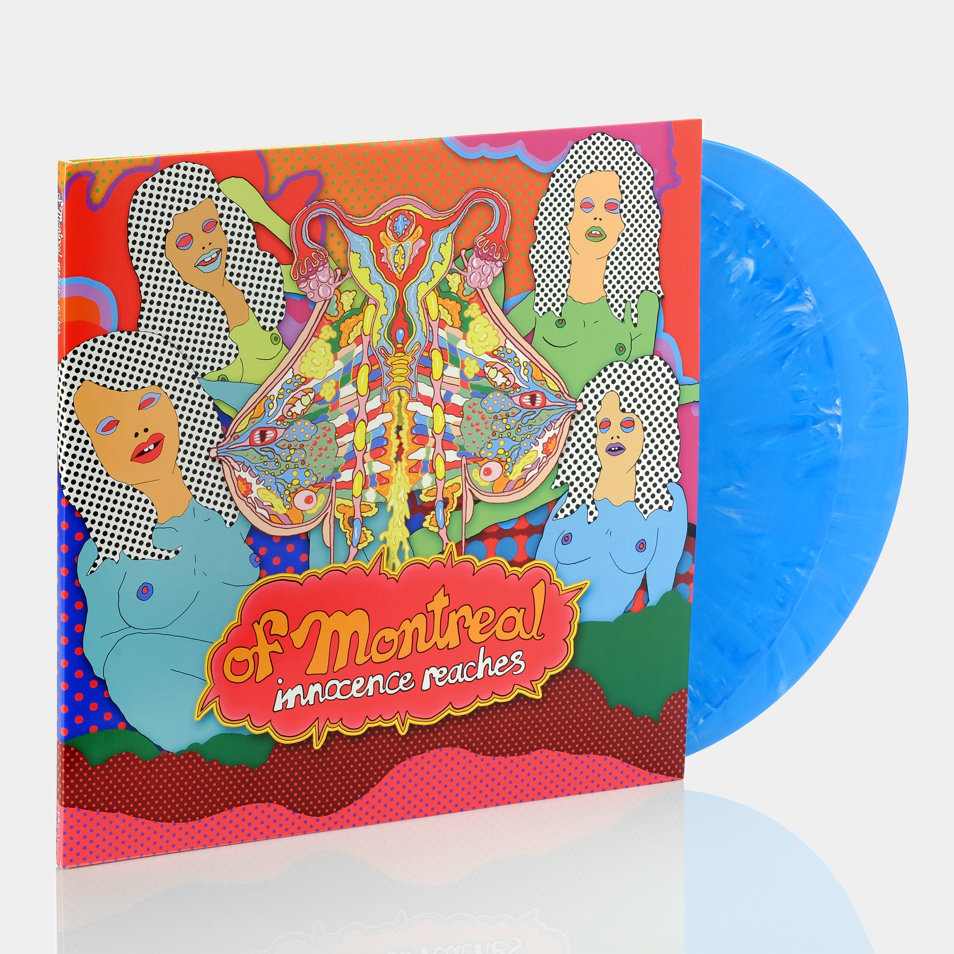 Of Montreal - Innocence Reaches 2xLP Blue White Marble Vinyl Record