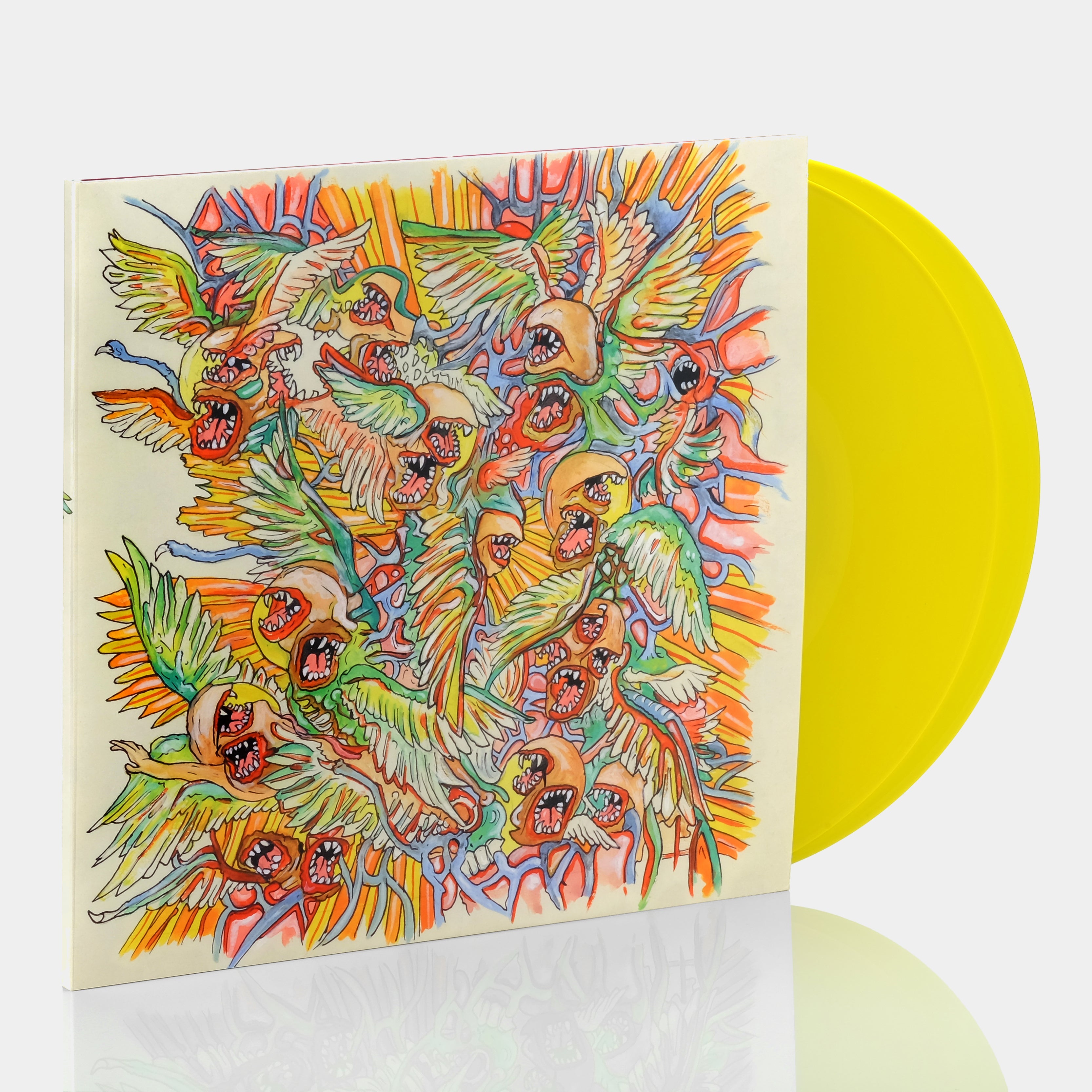 Of Montreal - Paralytic Stalks 2xLP Yellow Marble Vinyl Record