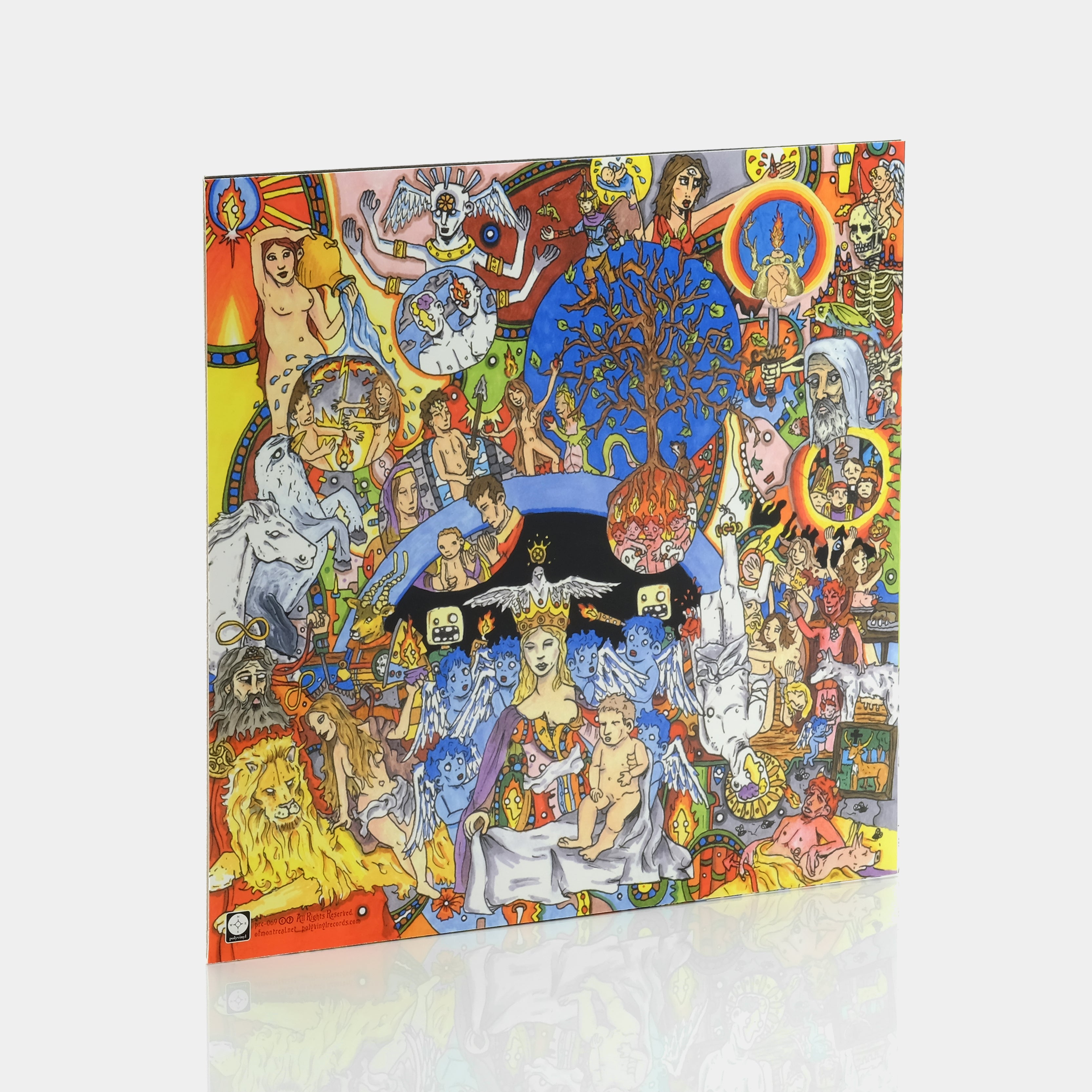 Of Montreal - Satanic Panic In The Attic LP Orange & Black Swirl Vinyl Record
