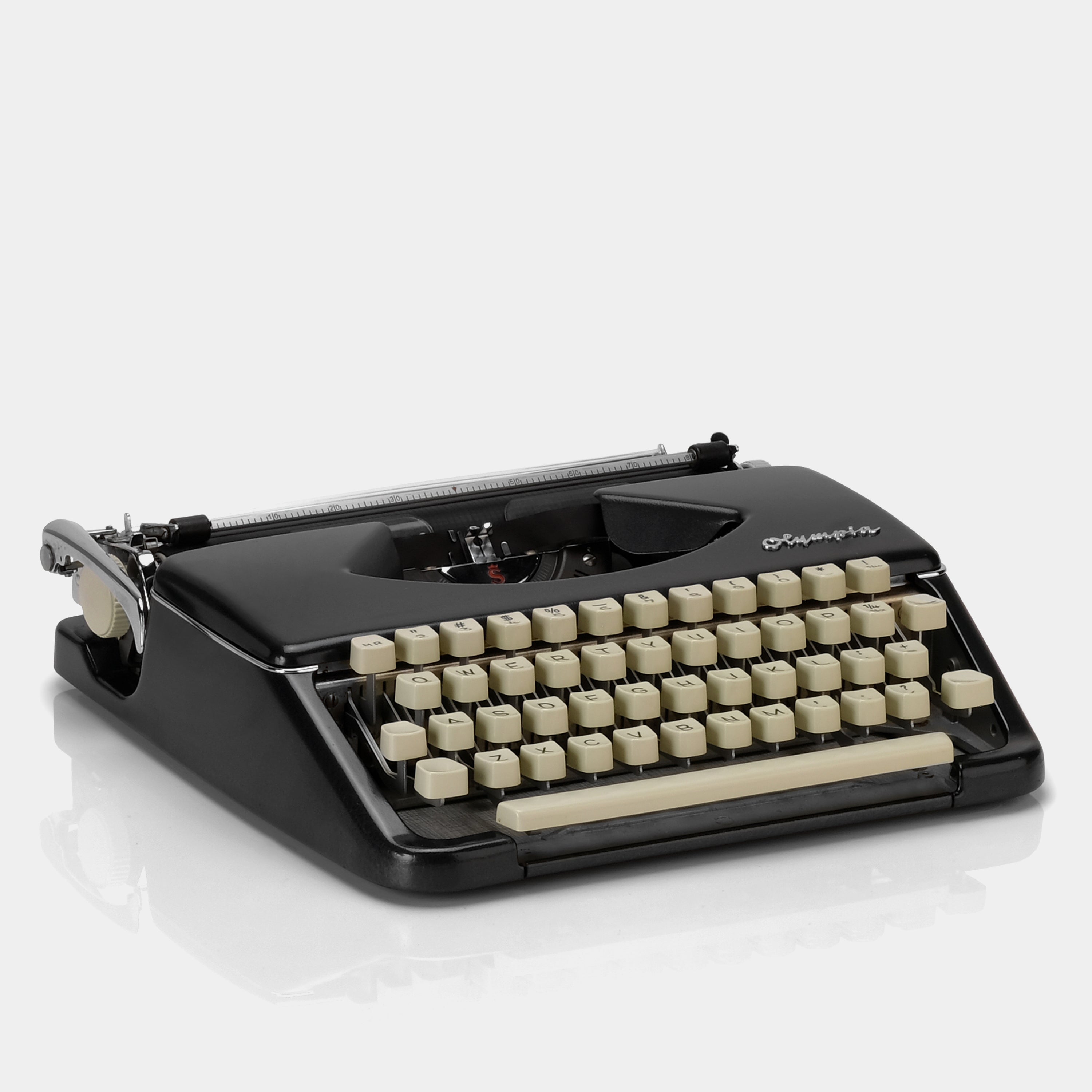 Olympia Black Manual Typewriter and Case
