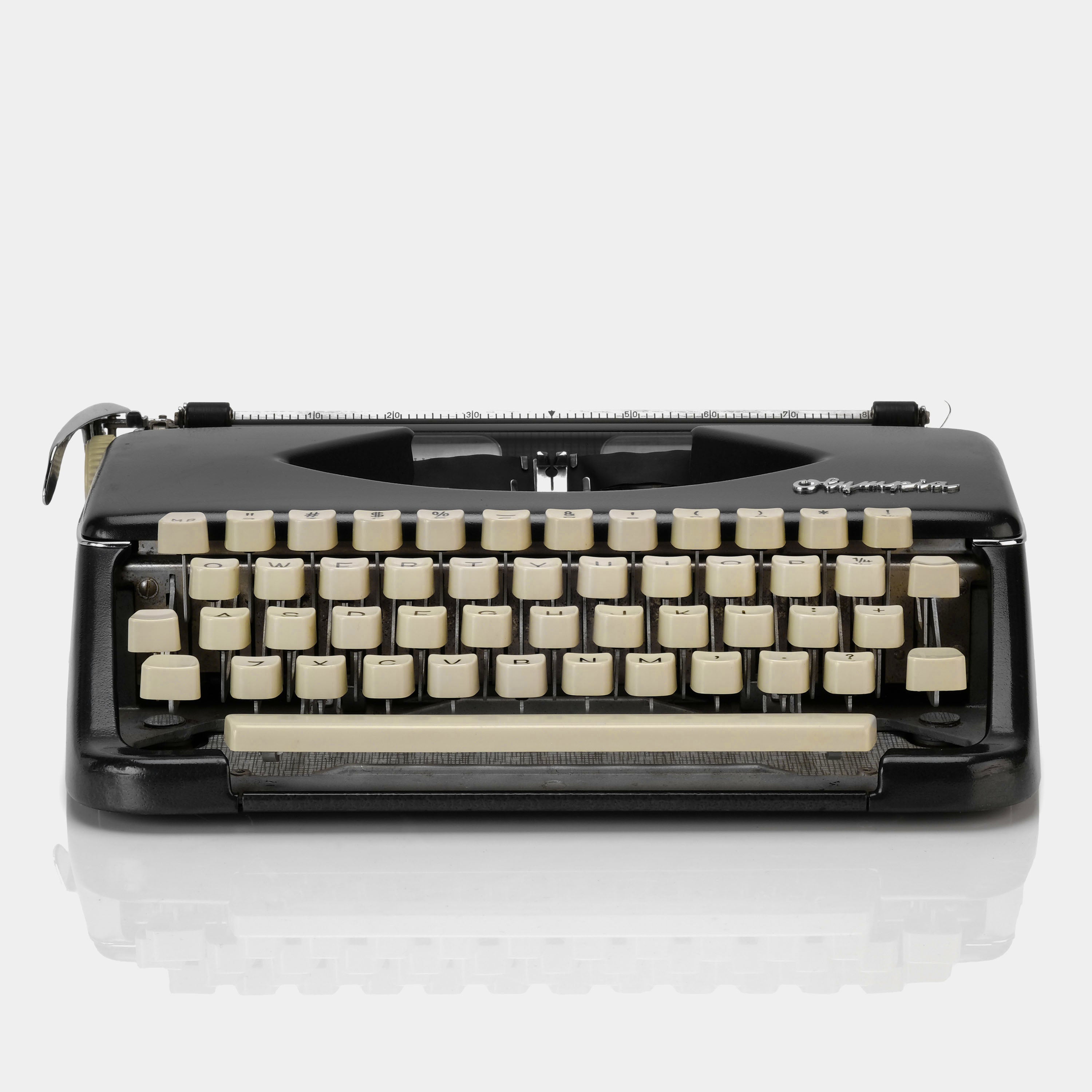 Olympia Black Manual Typewriter and Case