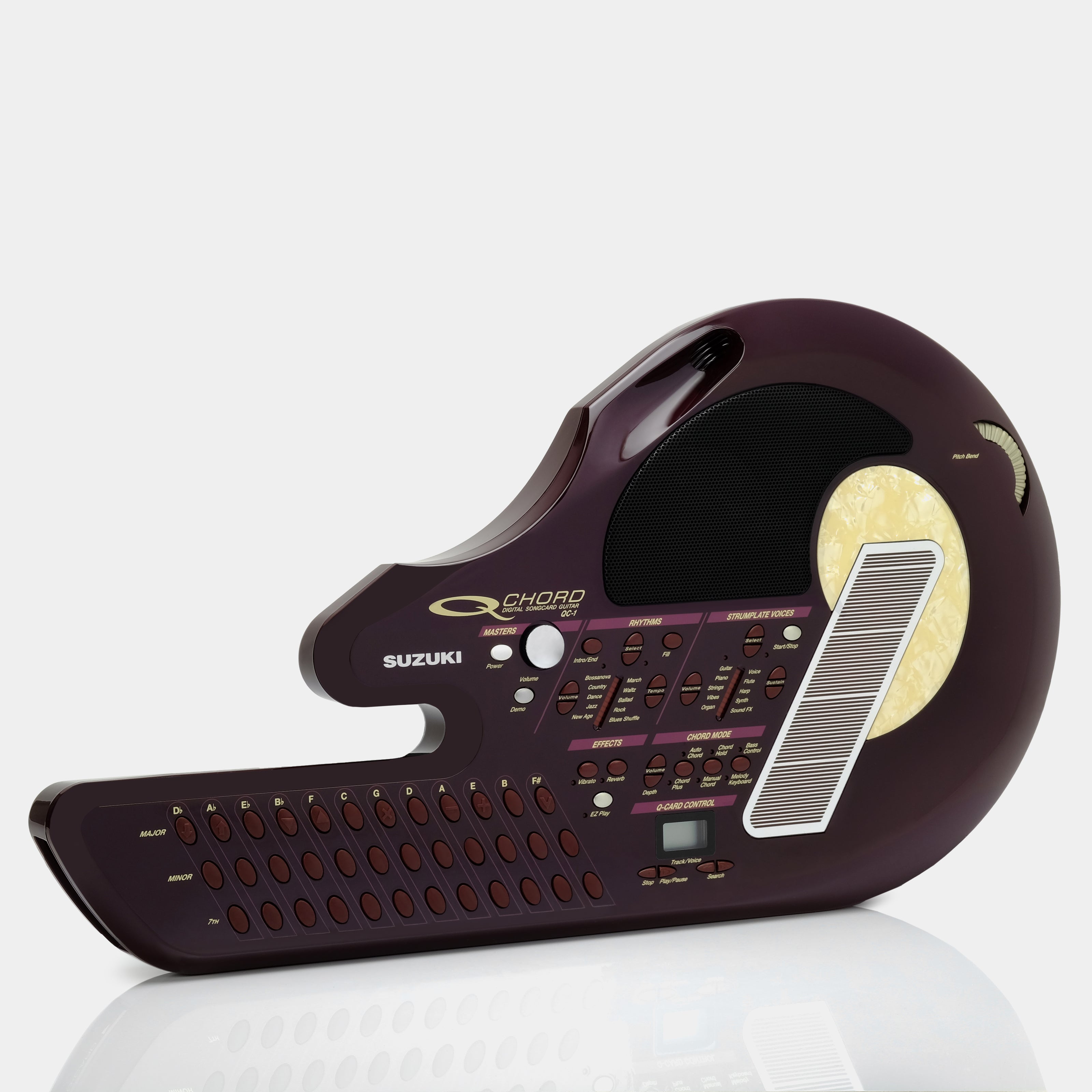 Suzuki QC1 QChord Omnichord System with Cartridge, AC Adapter and Cas