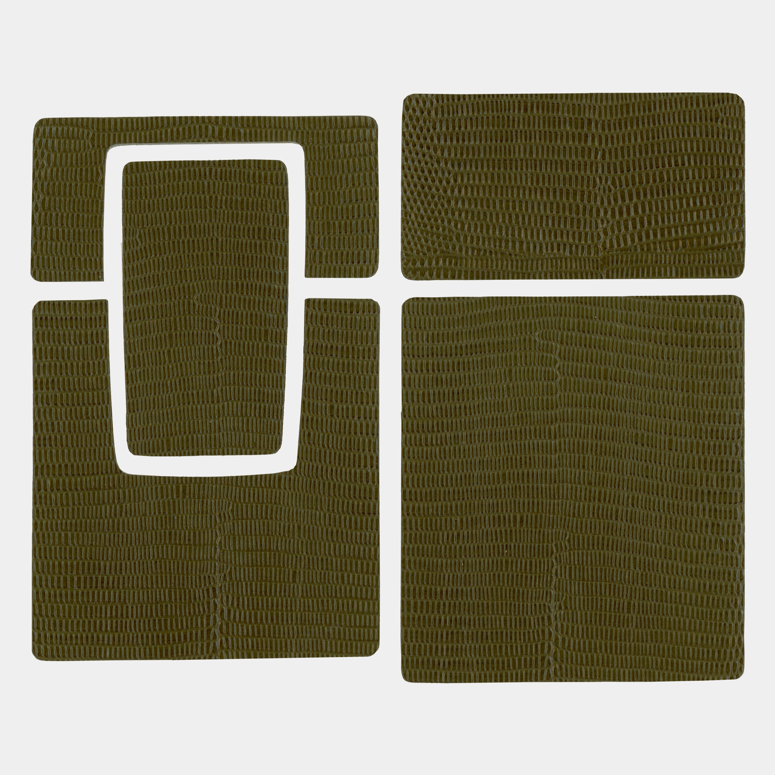 SX-70/SLR-680 Army Green Embossed Lizard Leather Camera Skins