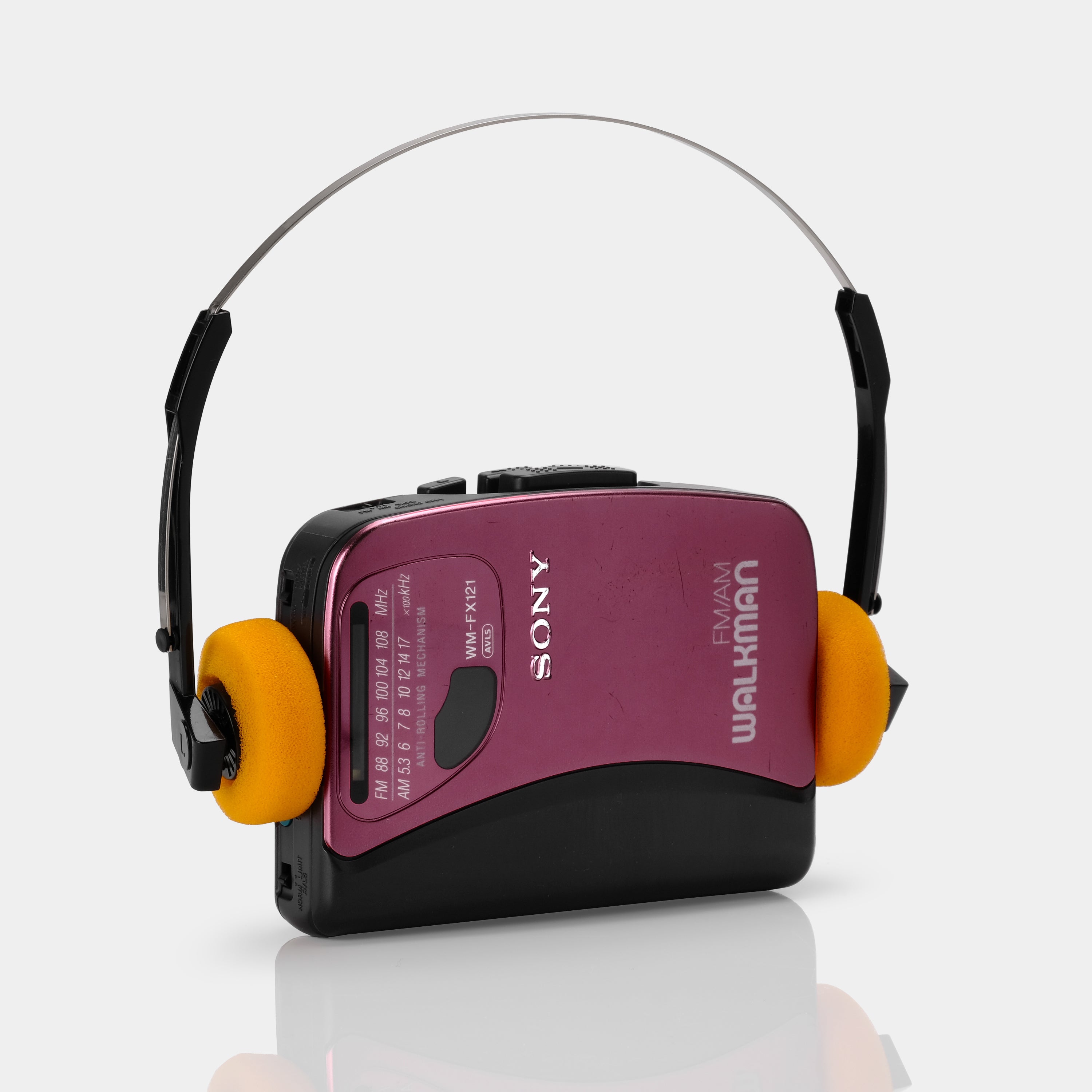 Sony Walkman WM-FX121 AM/FM Fuschia Portable Cassette Player