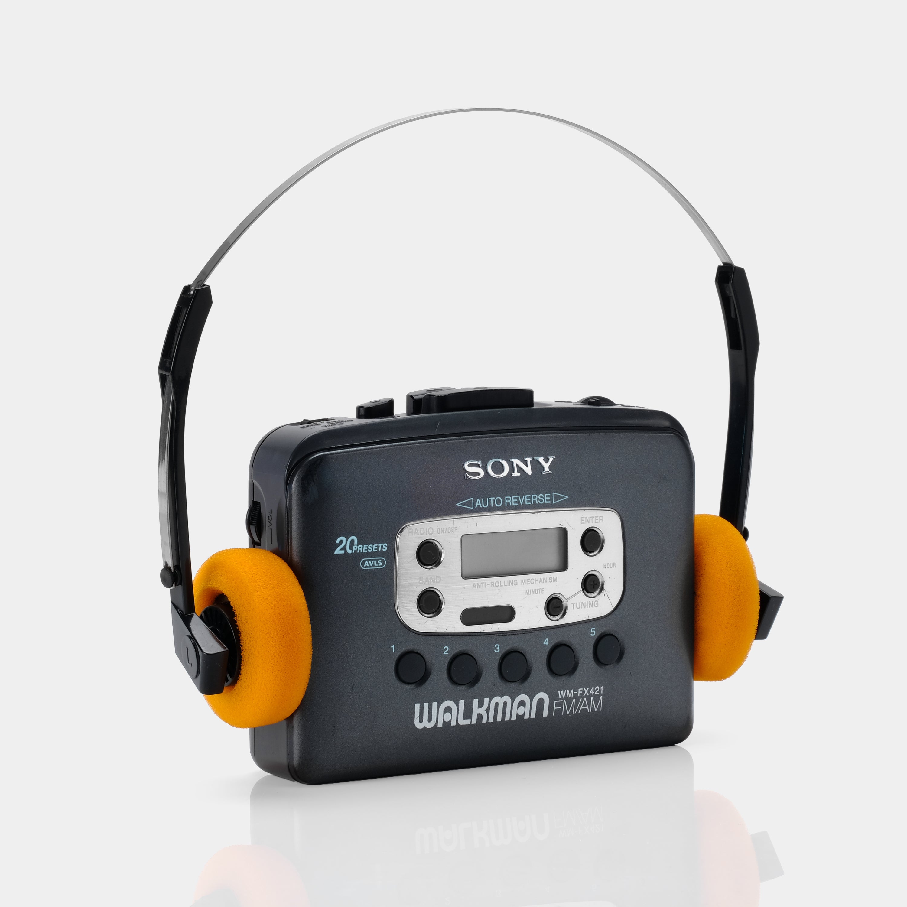 Sony Walkman WM-FX421 AM/FM Navy Portable Cassette Player