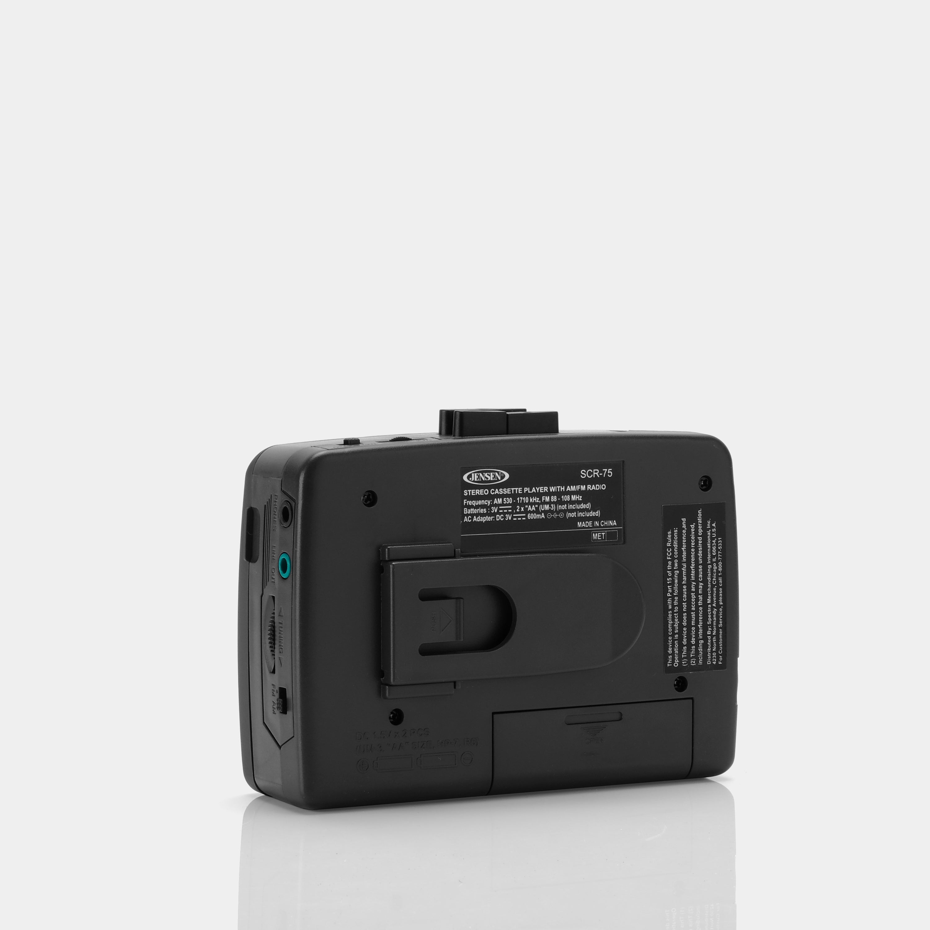 Jensen SCR-75 Portable Cassette Player
