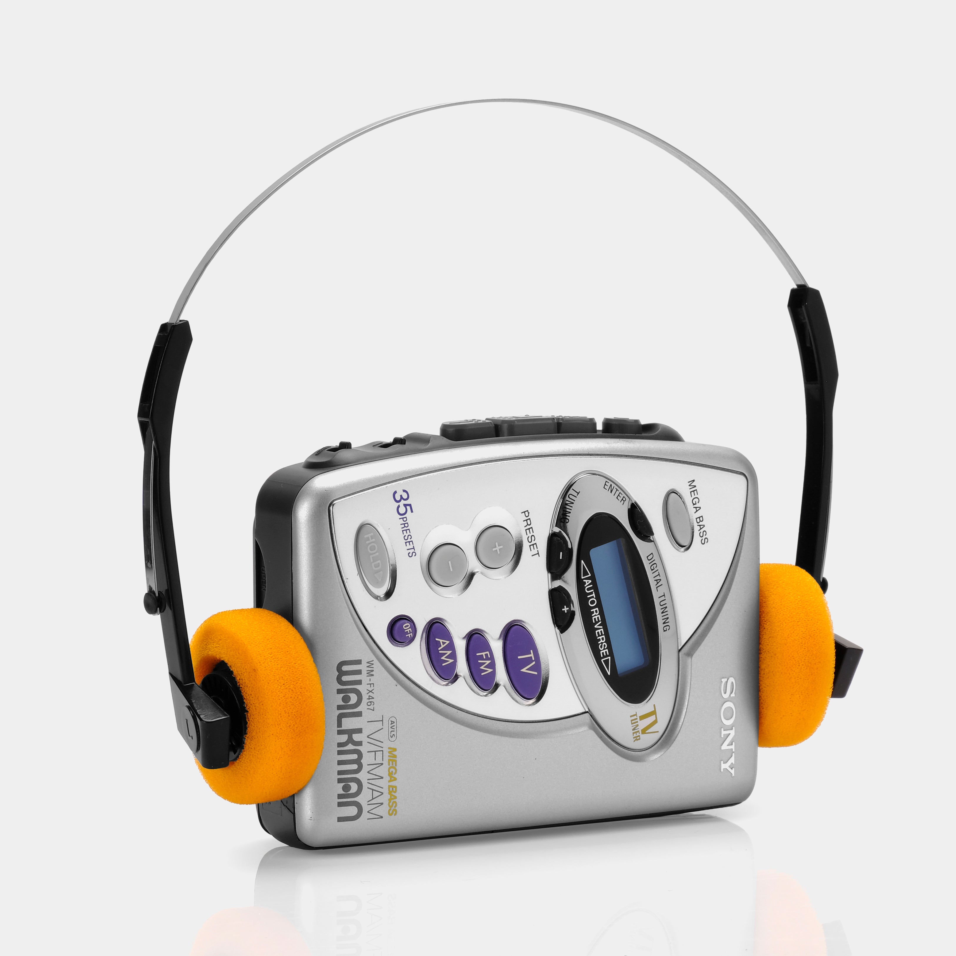 Sony Walkman WM-FX467 AM/FM Portable Cassette Player With Case