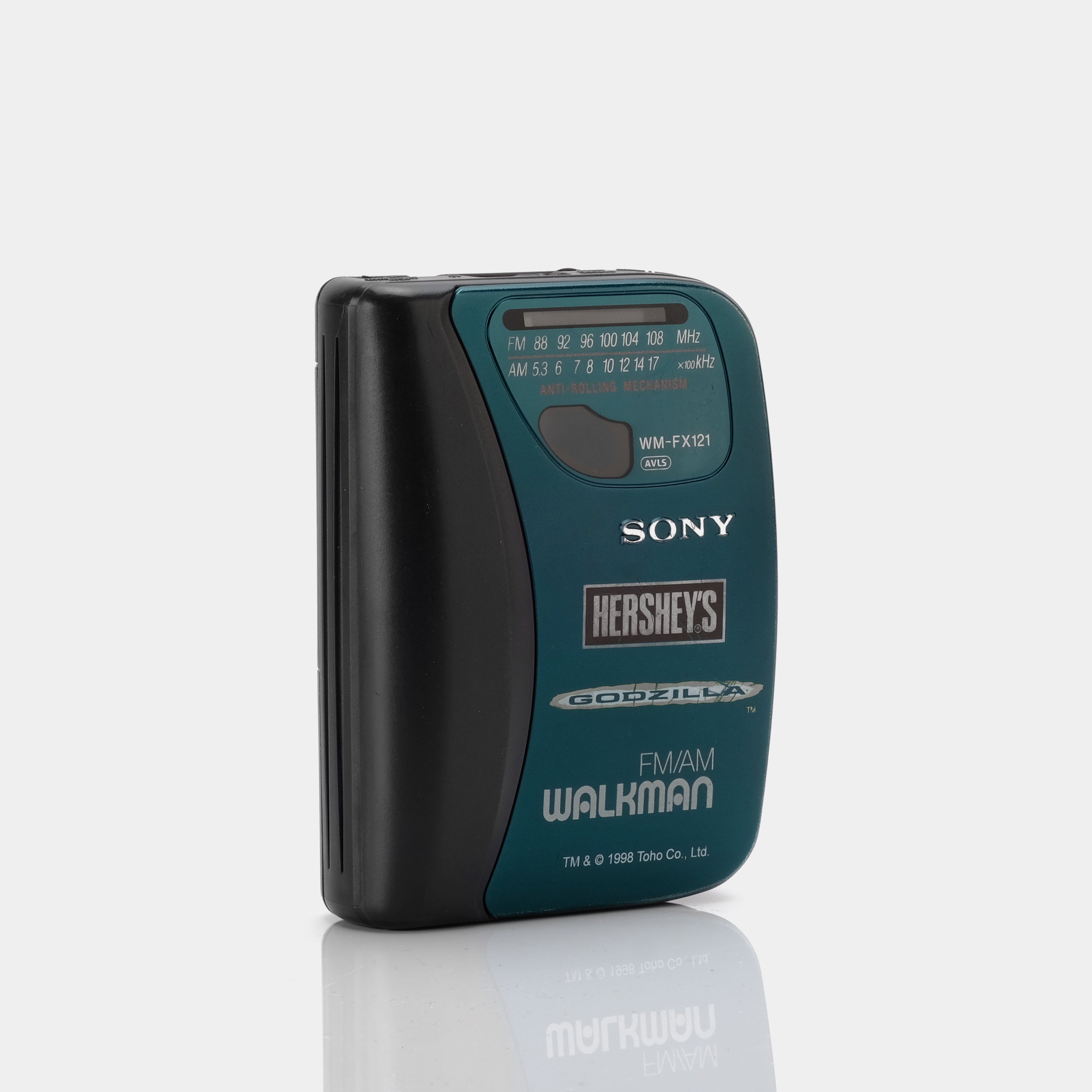 Sony WM-FX121 AM/FM HERSHEY'S x GODZILLA Green Portable Cassette Player