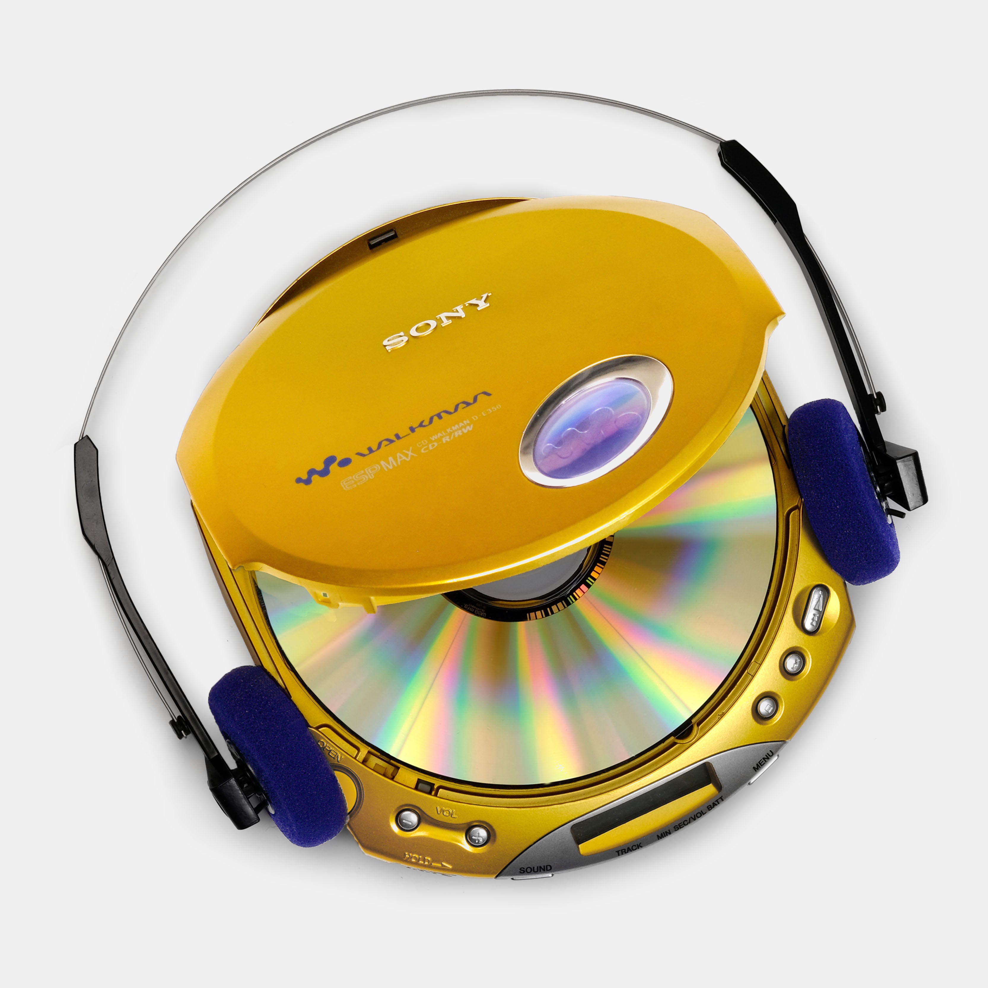 Sony Walkman D-E350 Gold Portable CD Player (B Grade)