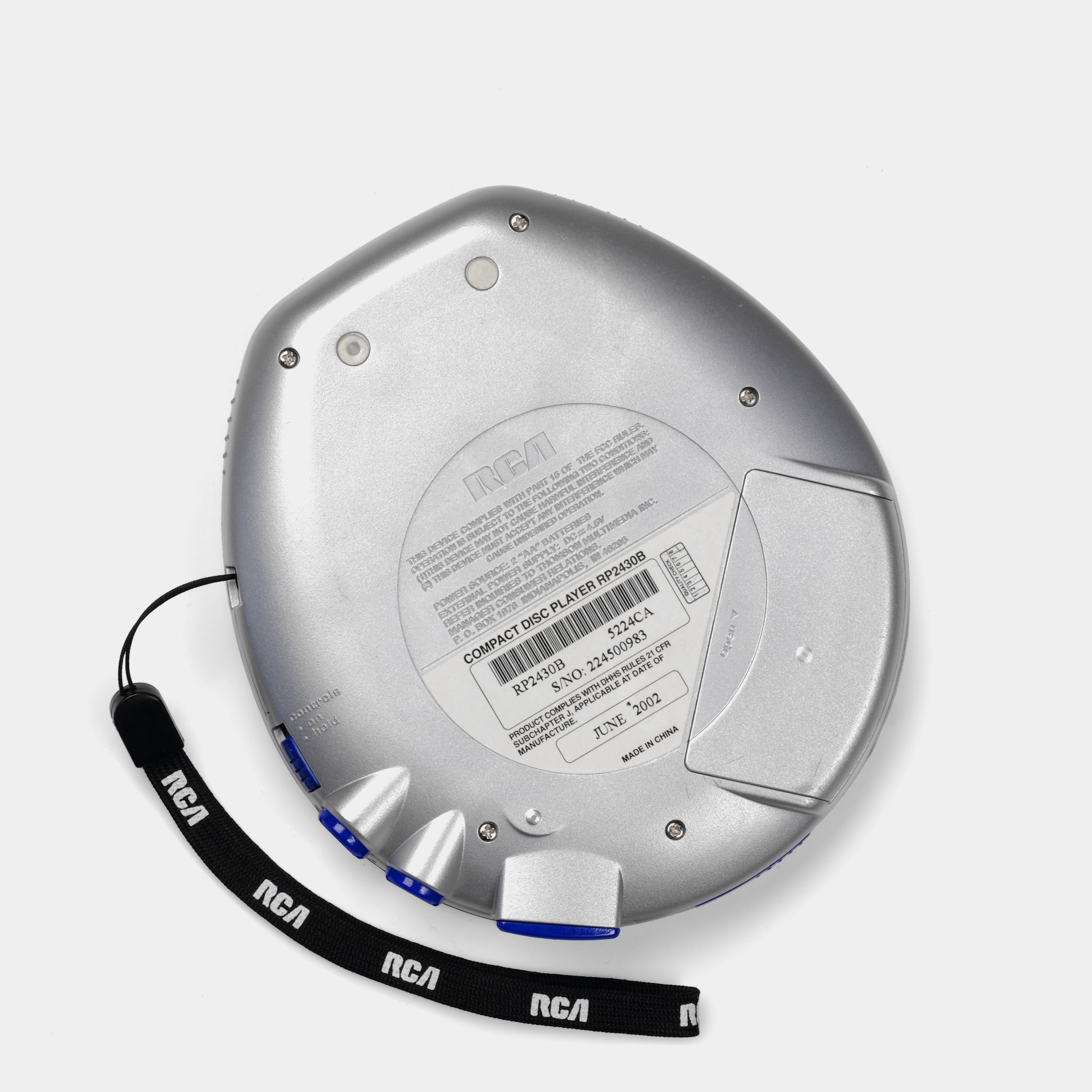 RCA RP2430B Portable CD Player