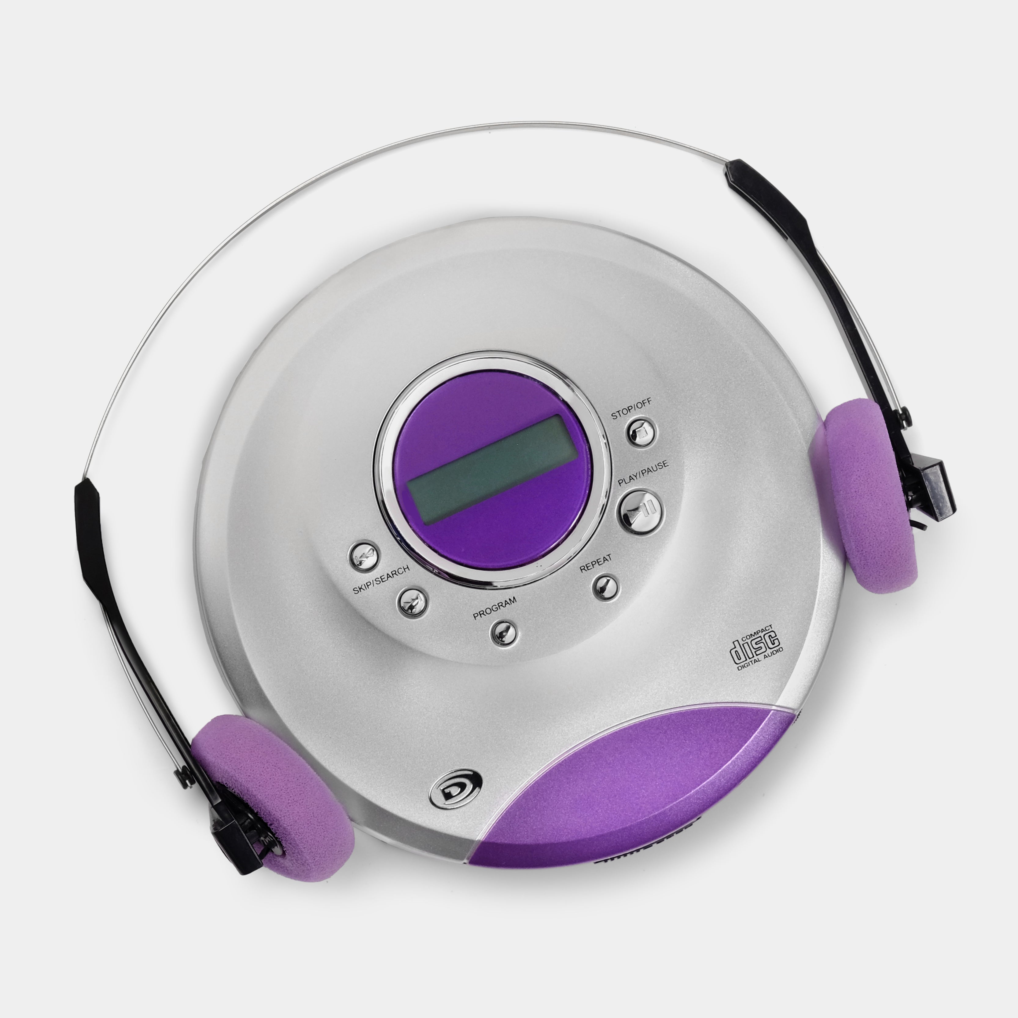 Round Style CD Player Portable Headset HiFi Music Reproductor CD