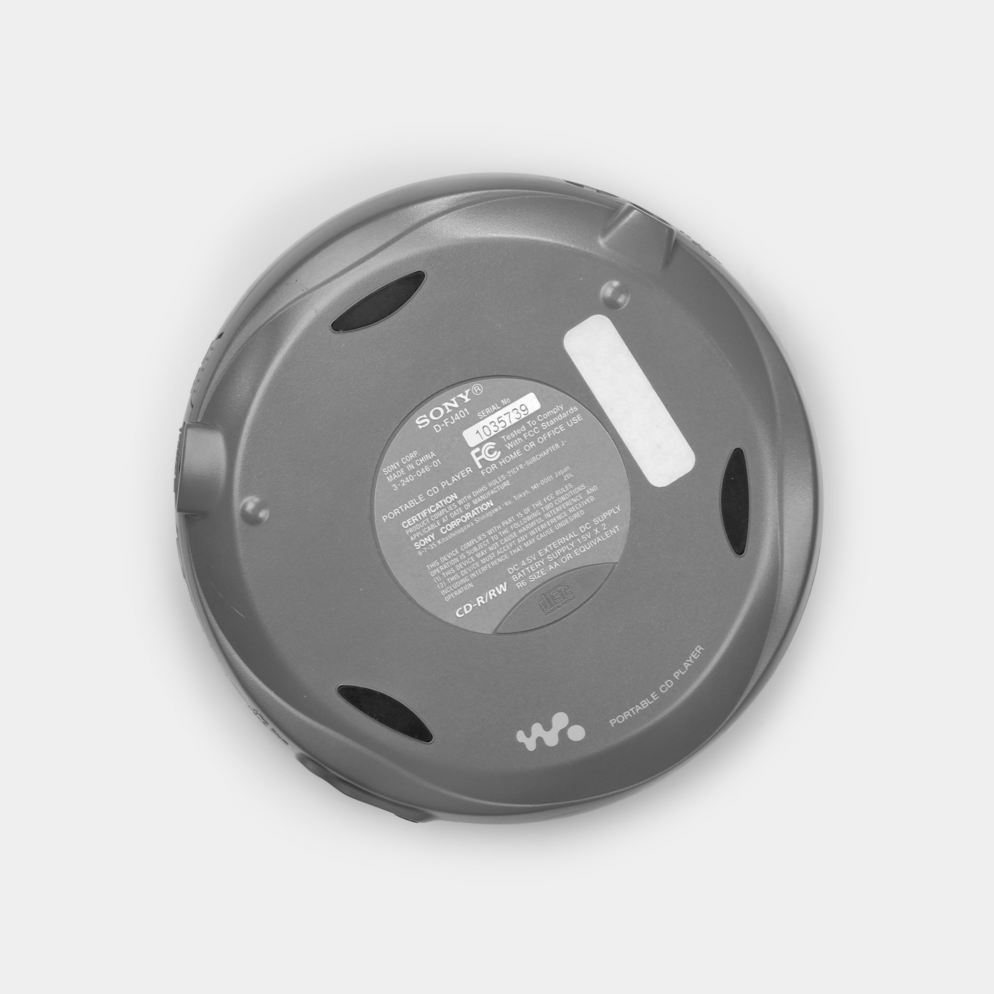 Sony Walkman G-Protection D-FJ401 Portable CD Player