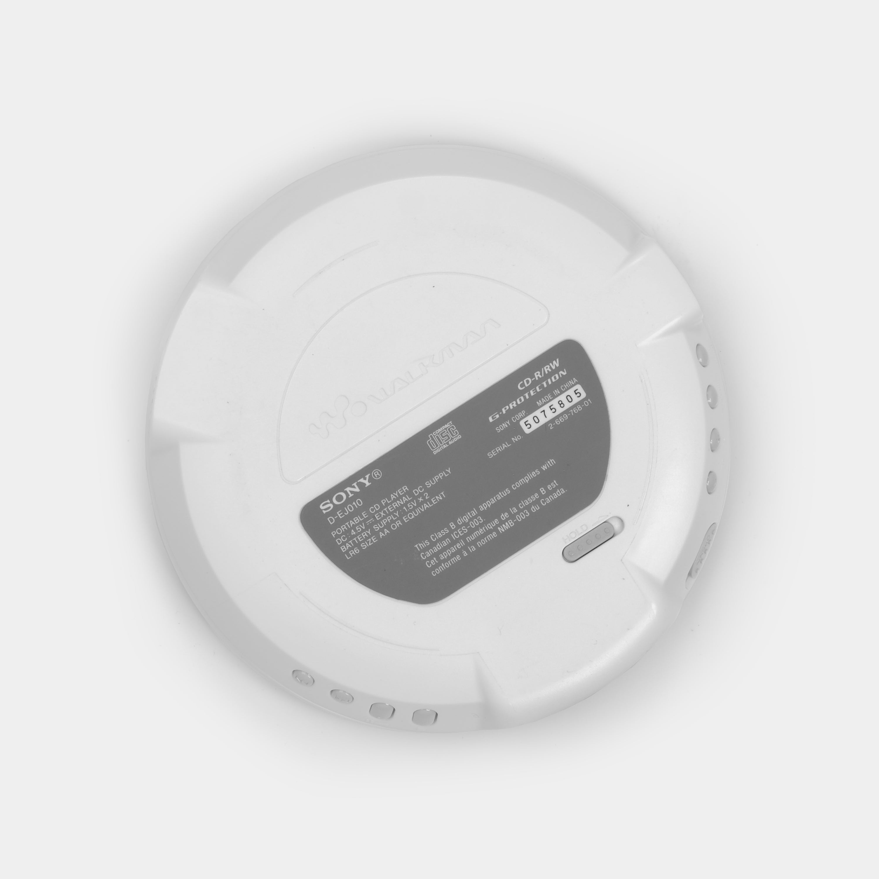 Sony Walkman D-EJ010 Portable CD Player