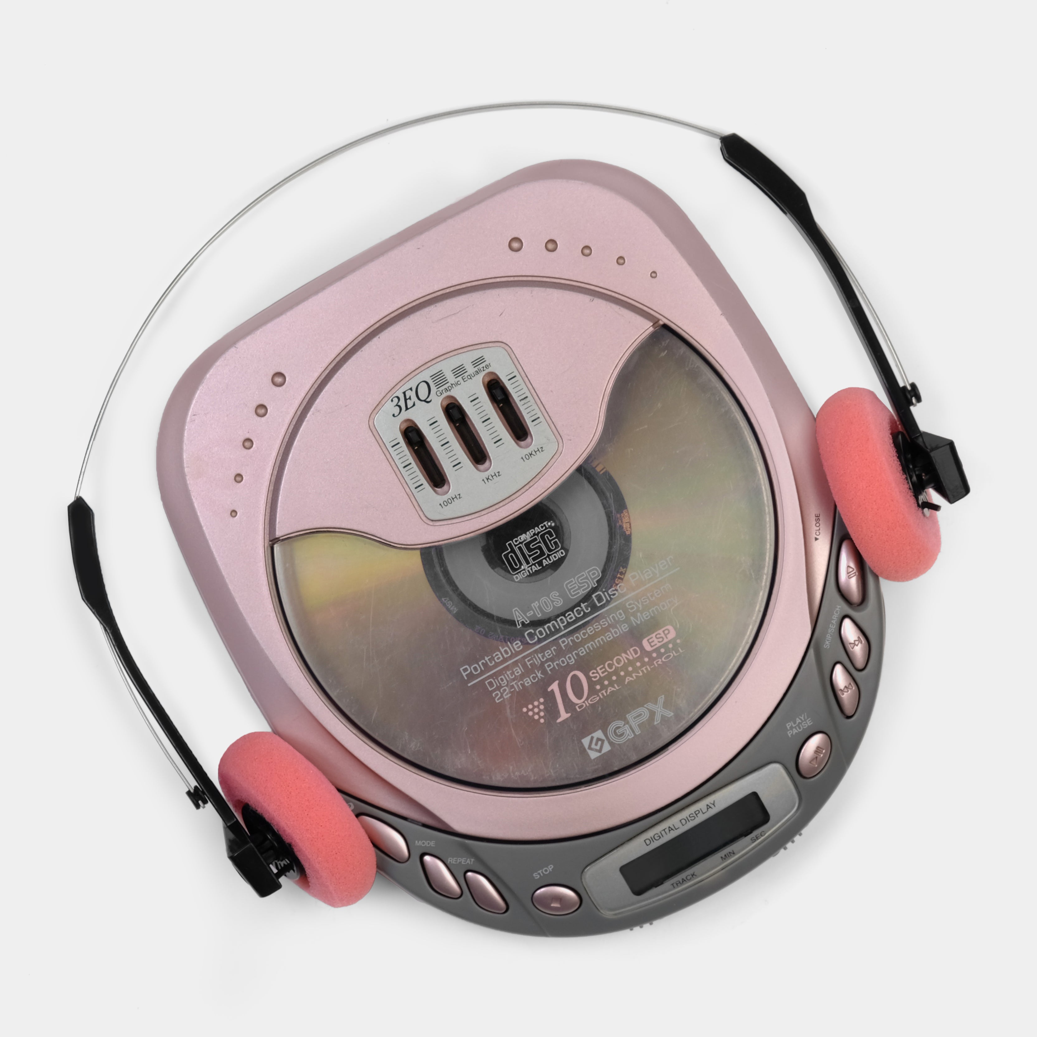 GPX C3930 Pink Portable CD Player