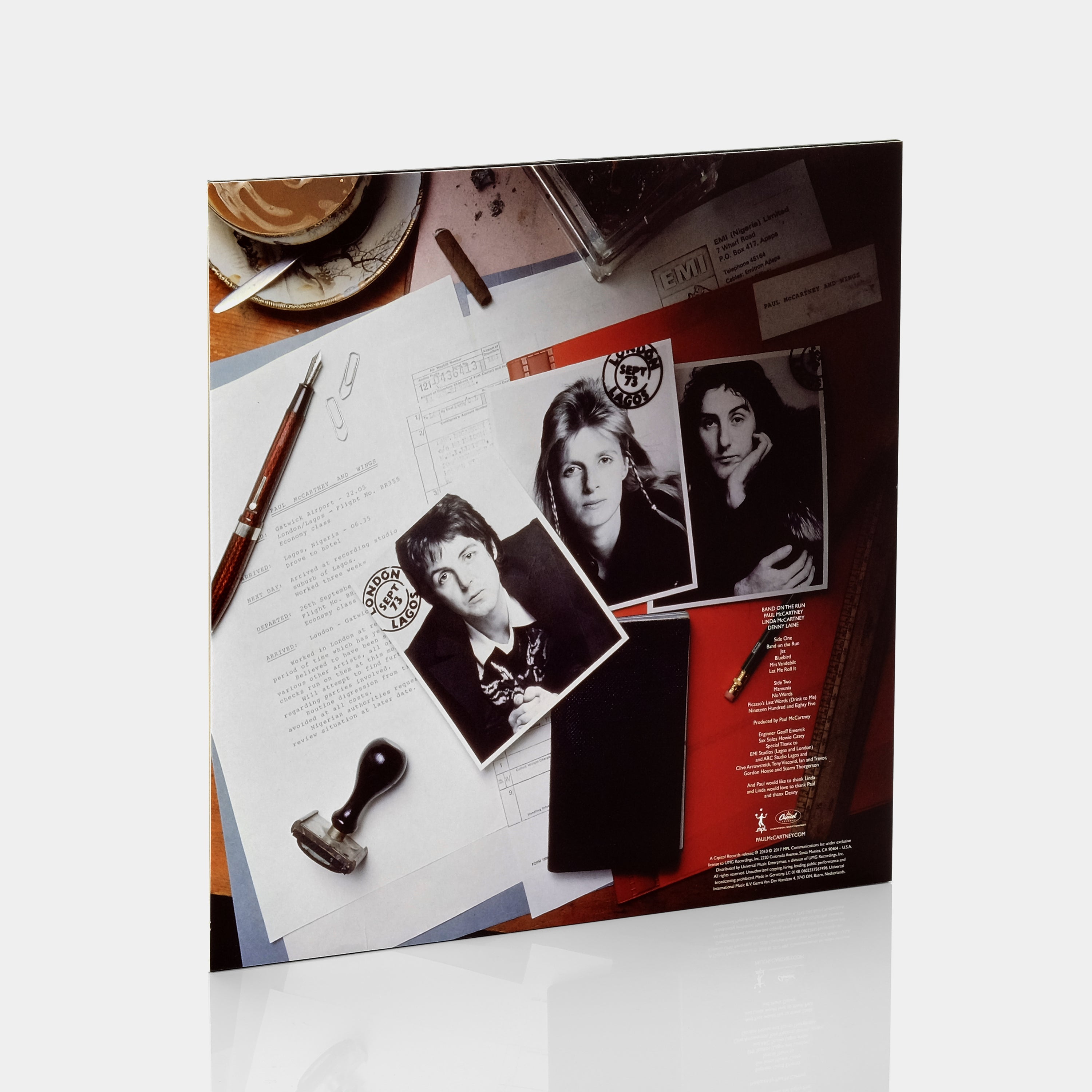Paul McCartney & Wings - Band On The Run LP White Vinyl Record