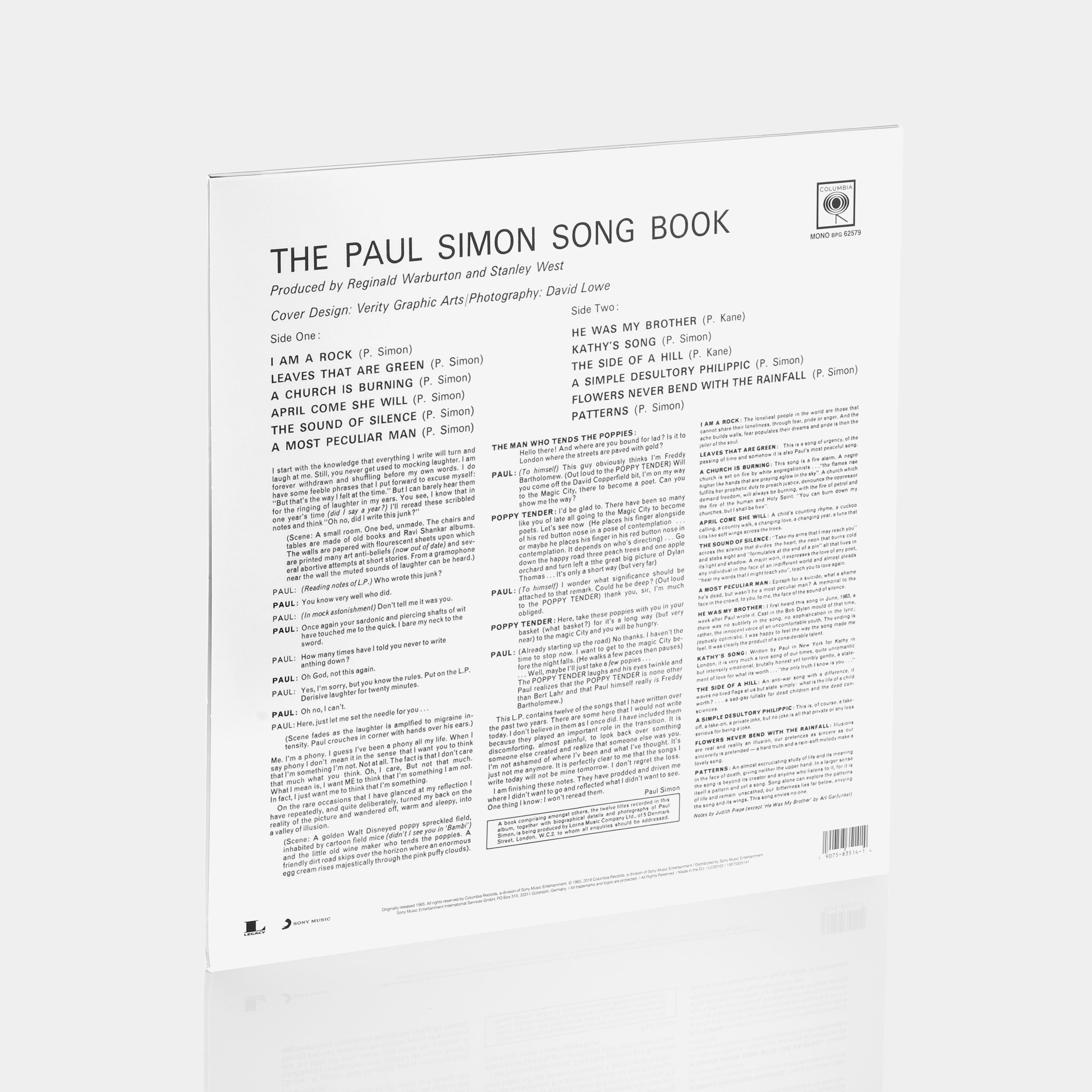 Paul Simon The Paul Simon Song Book LP Vinyl Record