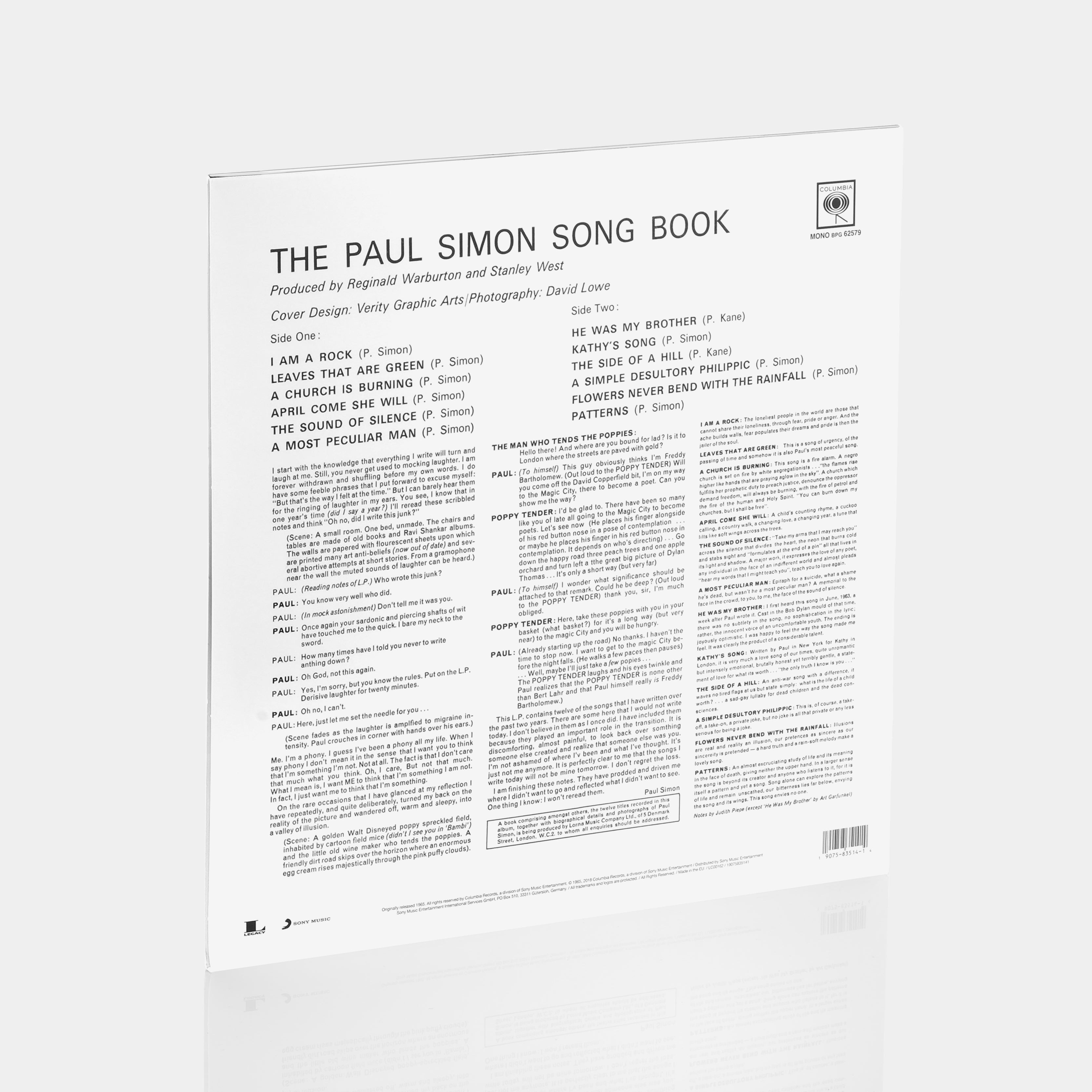 Paul Simon The Paul Simon Song Book LP Vinyl Record