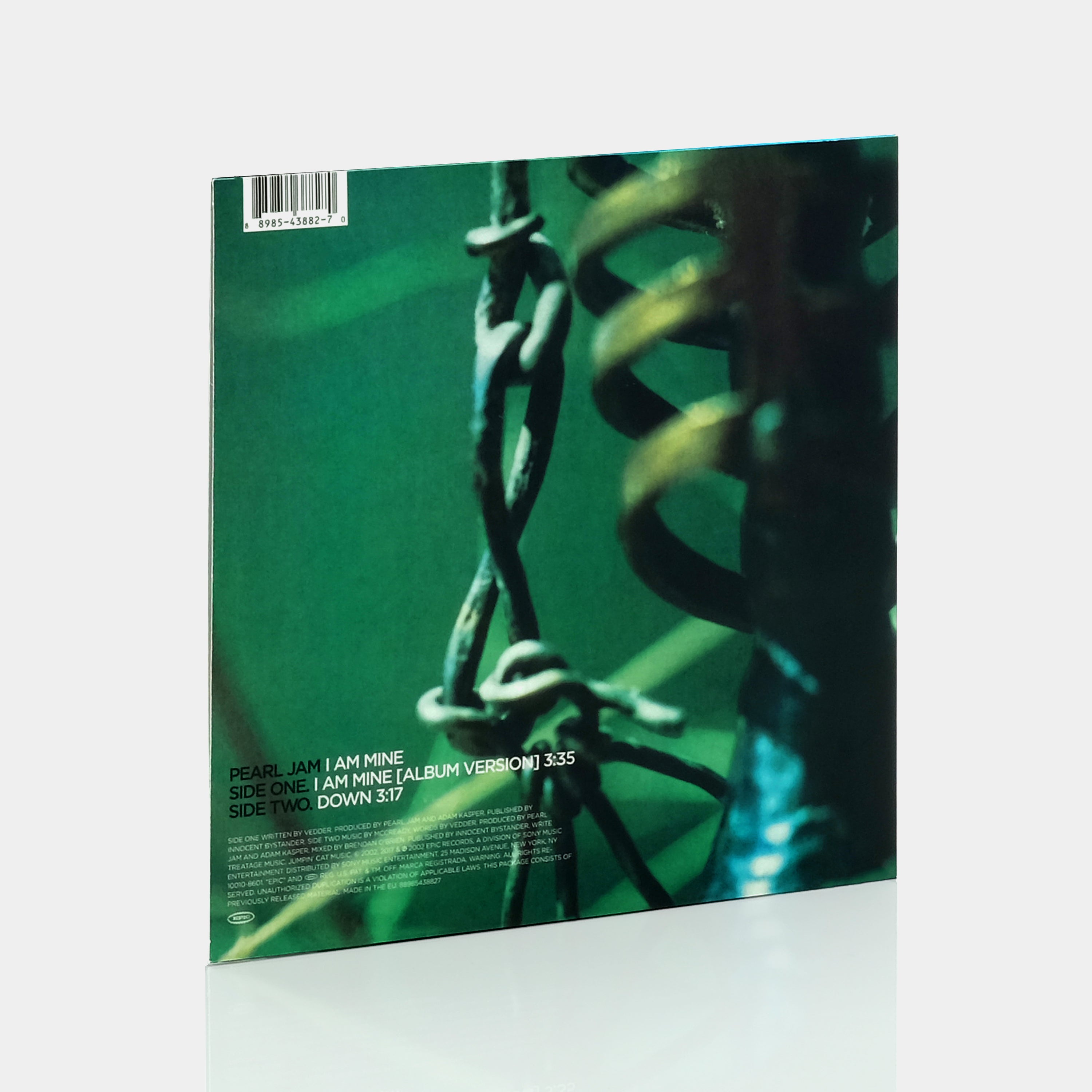 Pearl Jam - I Am Mine 7" Single Turquoise Vinyl Record