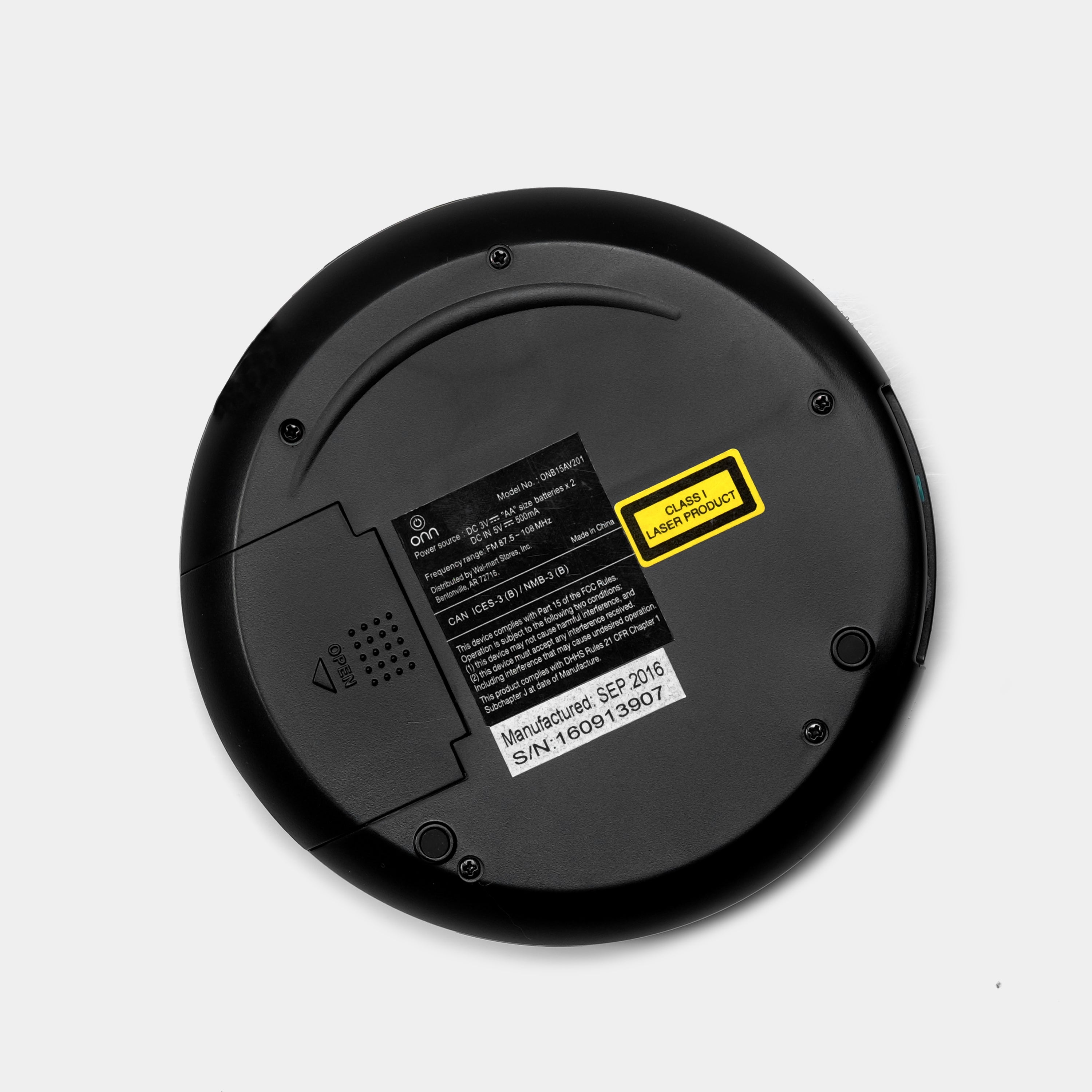 Onn ONB15AV201 Portable CD Player