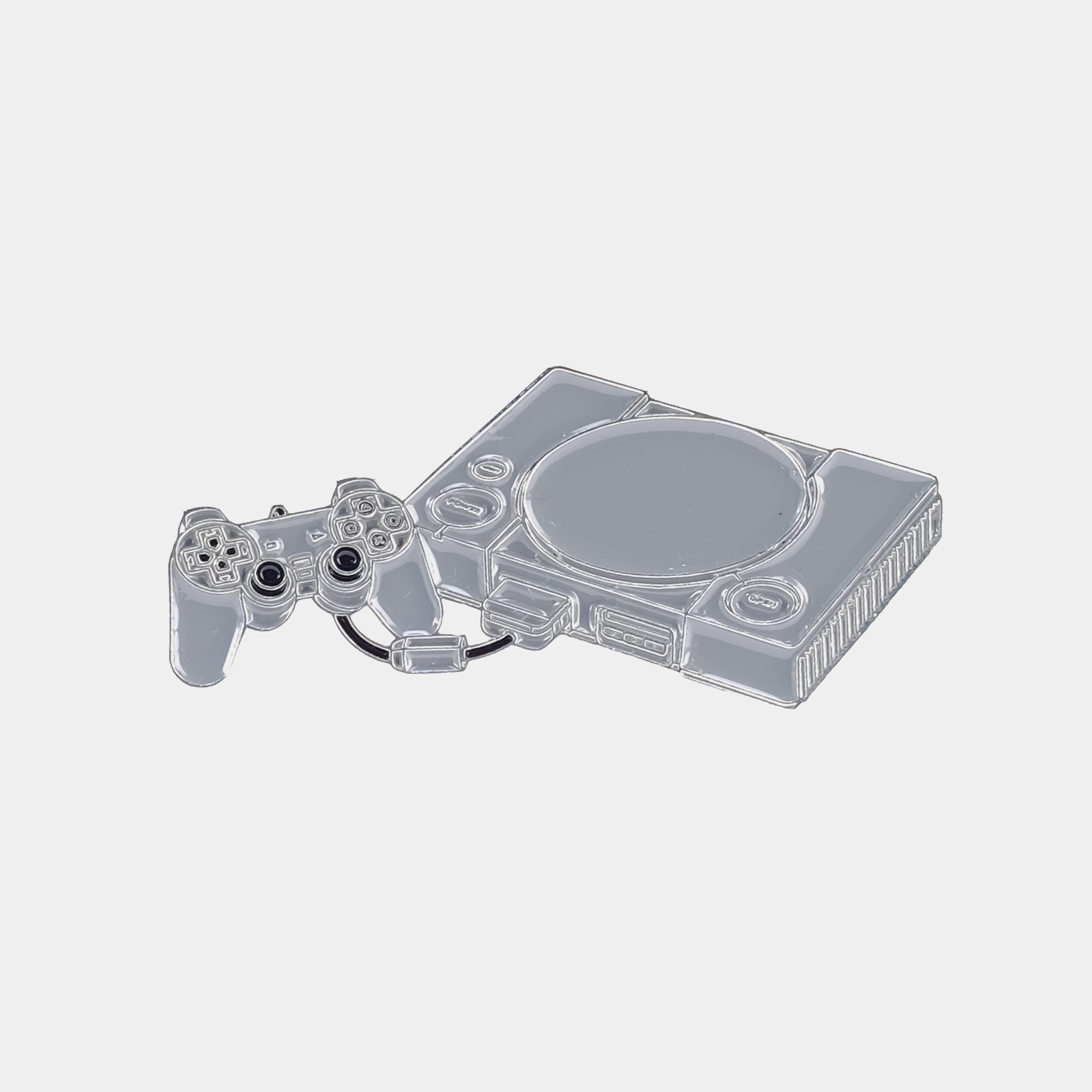 PlayStation PS2 Gamer Enamel Pin - Festival Hat & Lapel Badge - Video Game Accessory