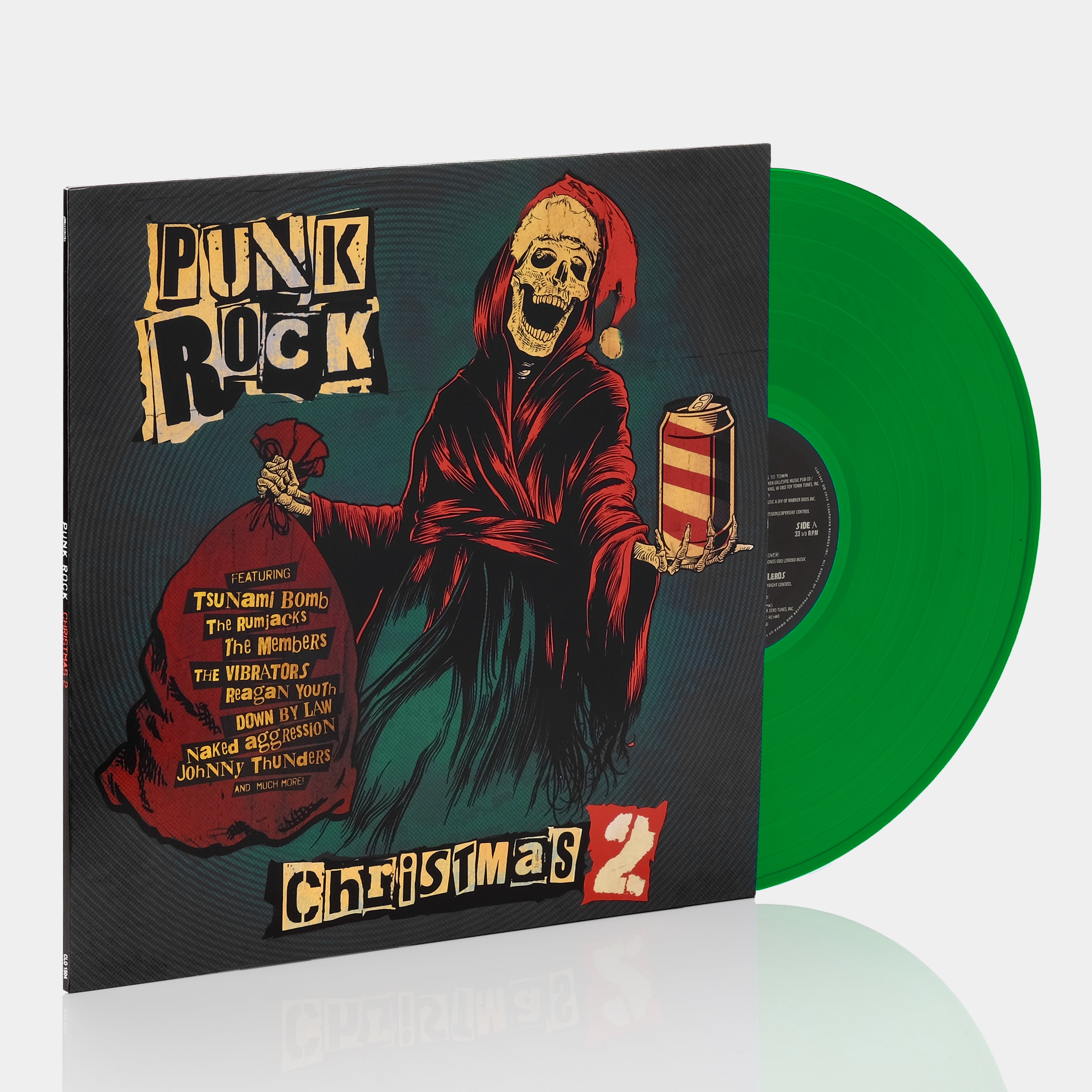 Punk Rock Christmas Vol. 2 LP Green Vinyl Record