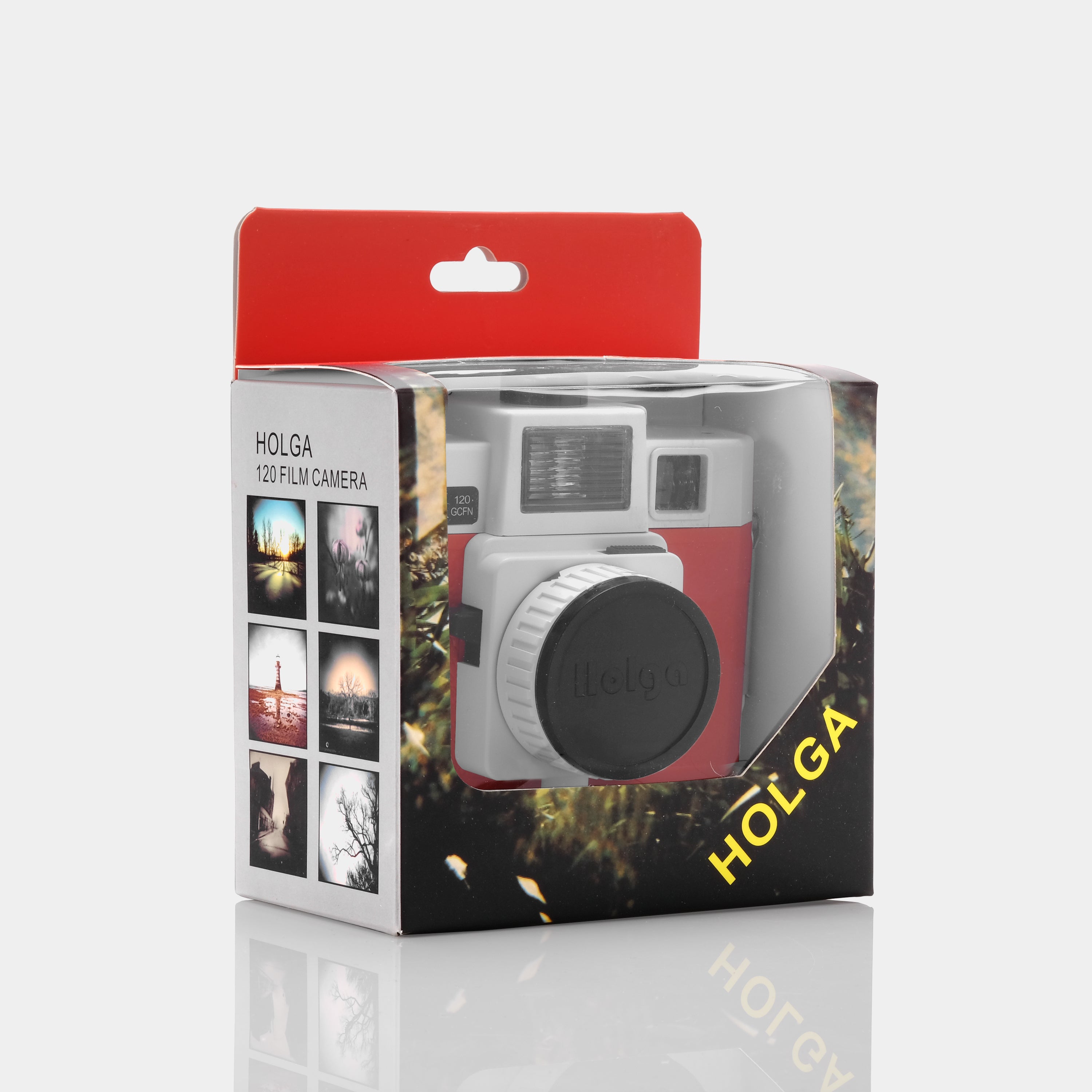 Holga 120 GCFN Red 120 Film Camera with Flash