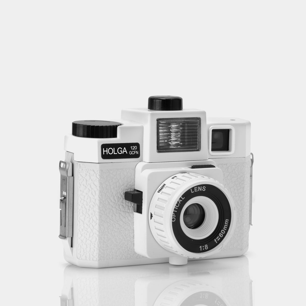 Gcfn Holga 120 GCFN White 120 Film Camera with Flash