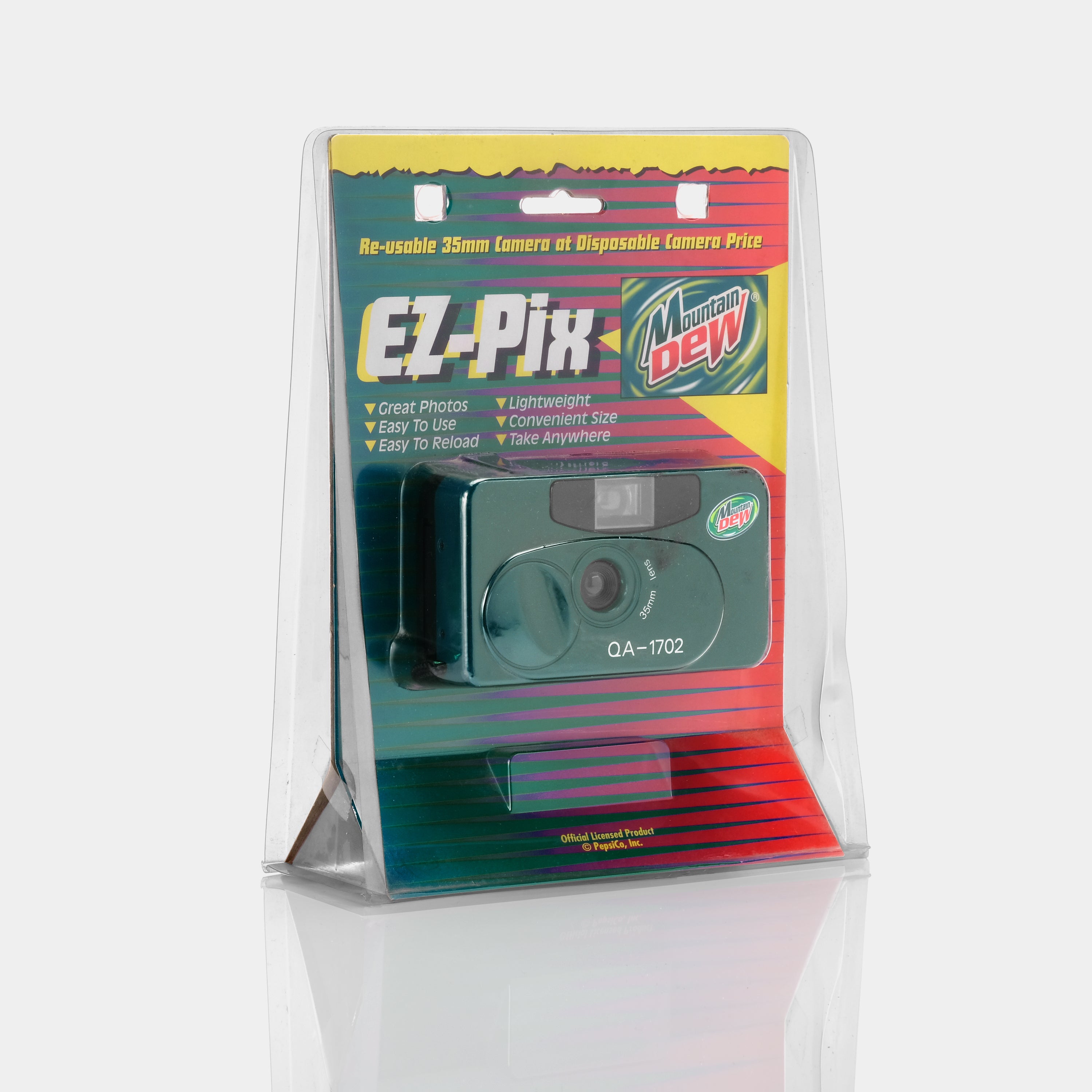 EZ-Pix Mountain Dew 35mm Point and Shoot Film Camera (New Old Stock)