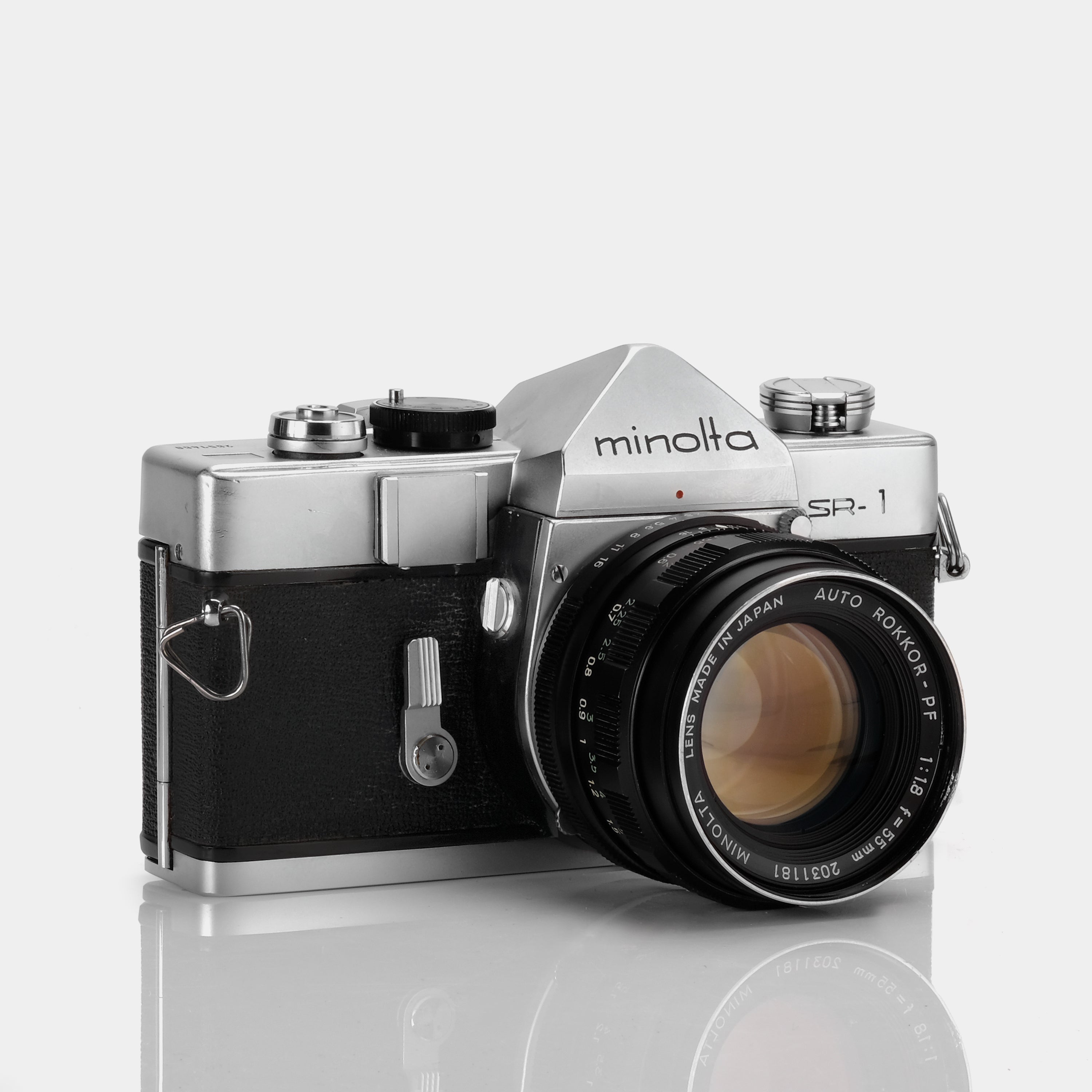 Minolta SR-1 SLR 35mm Film Camera with 55mm 1:1.8 Auto Rokkor-PF Lens